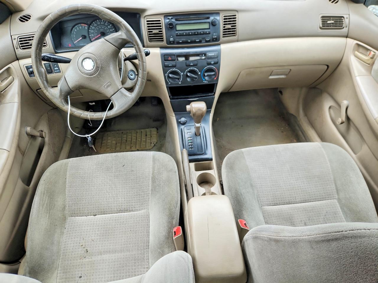 2005 Toyota Corolla Ce Black vin: JTDBR32E550055138