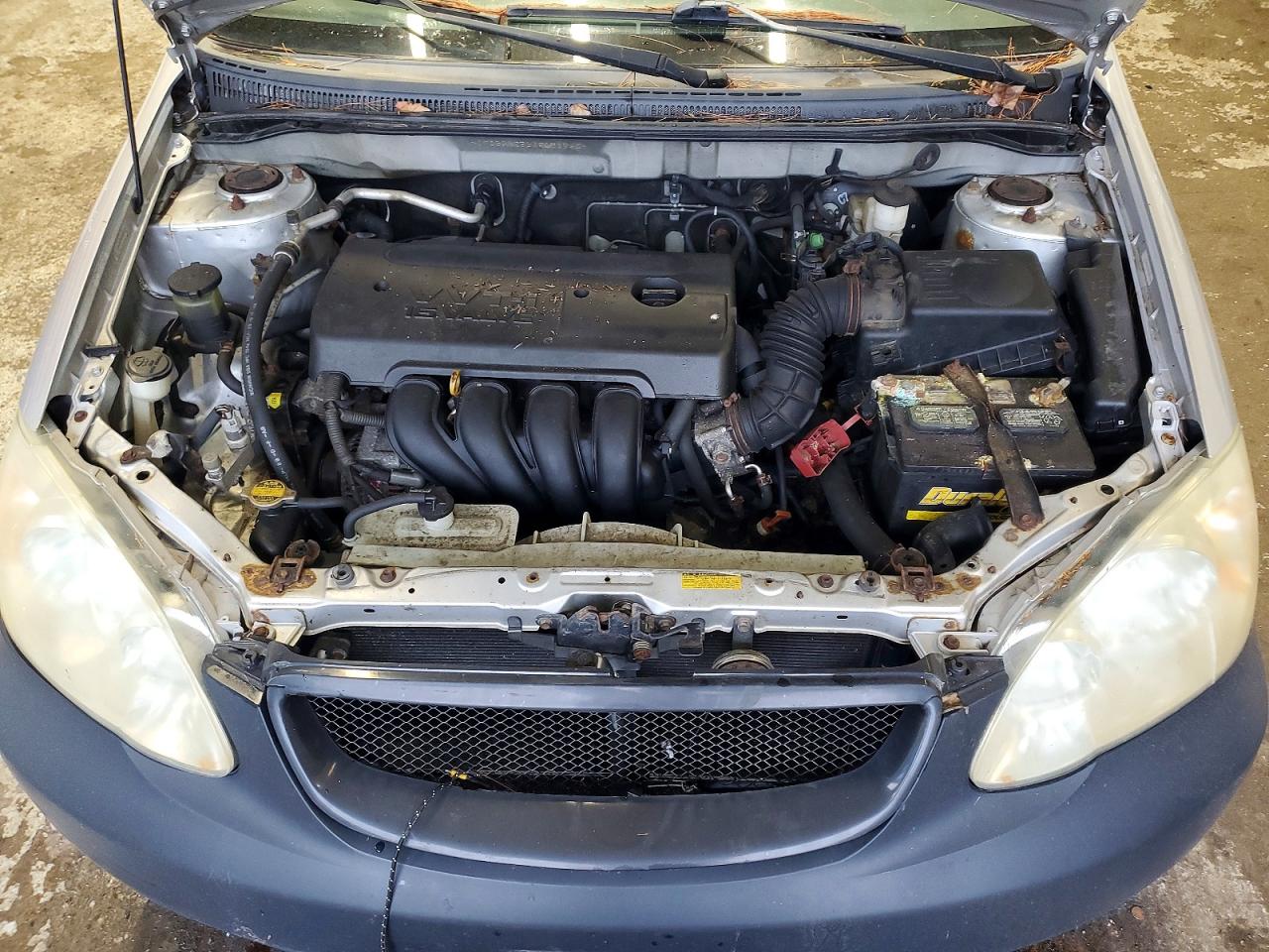 2005 Toyota Corolla Ce Silver vin: JTDBR32E552051563