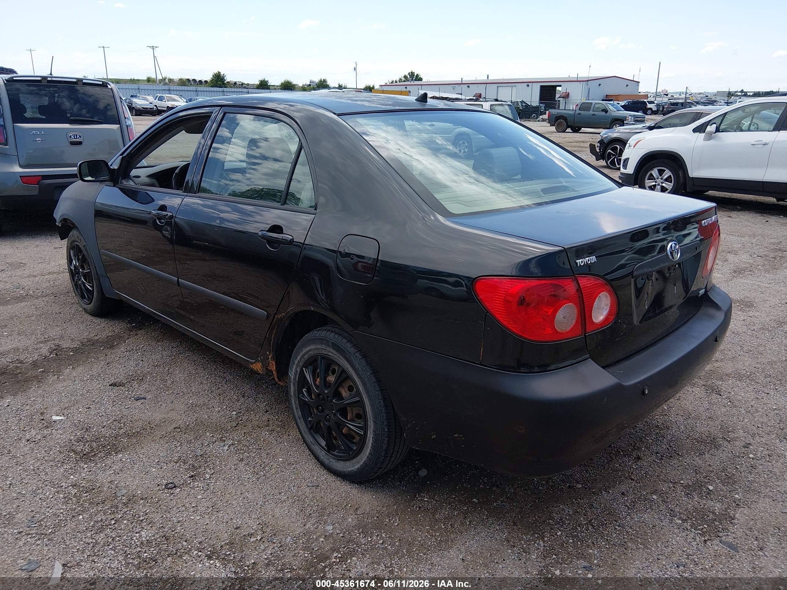 2005 Toyota Corolla Ce/le Black vin: JTDBR32E552065656