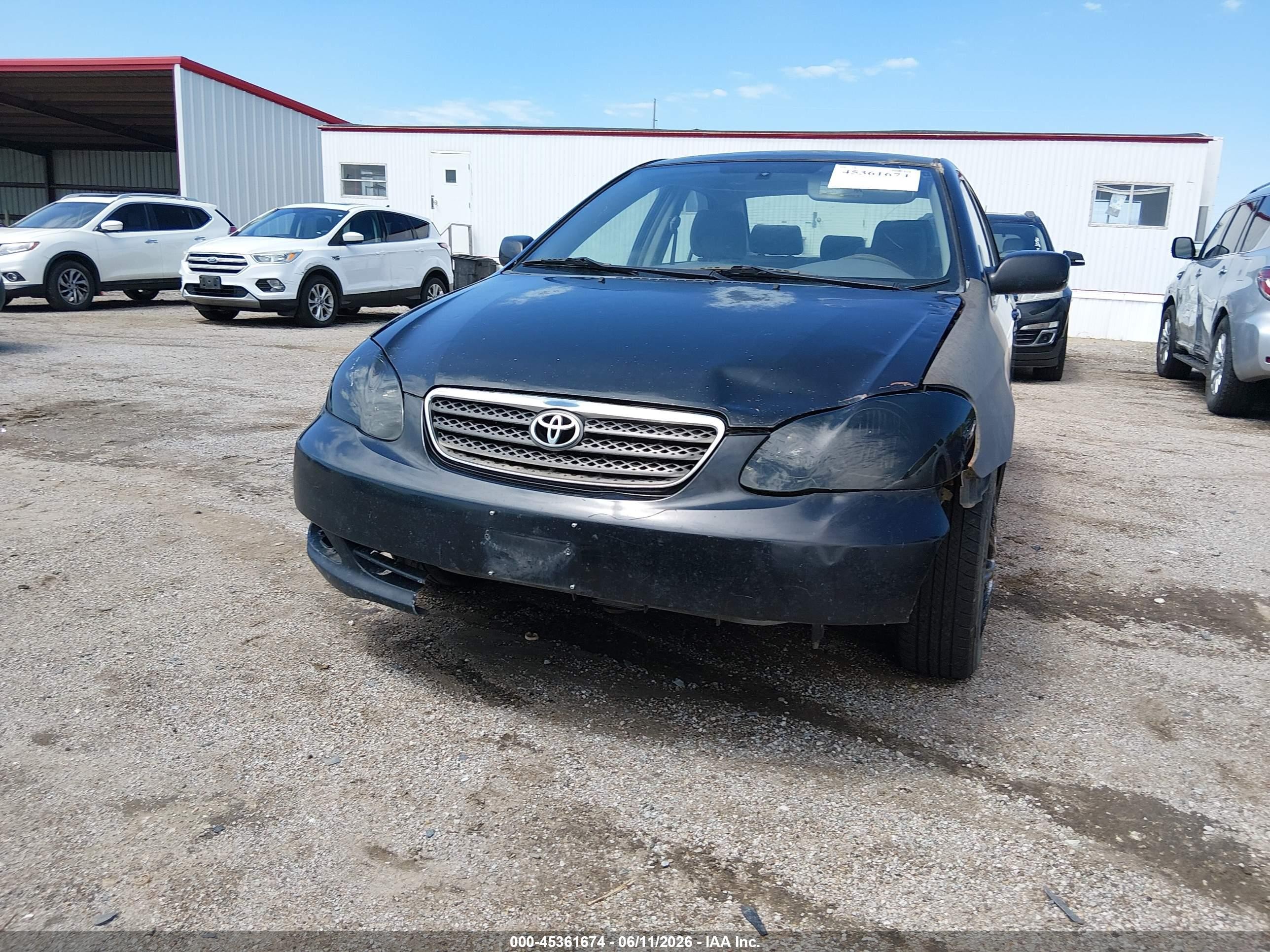 2005 Toyota Corolla Ce/le Black vin: JTDBR32E552065656