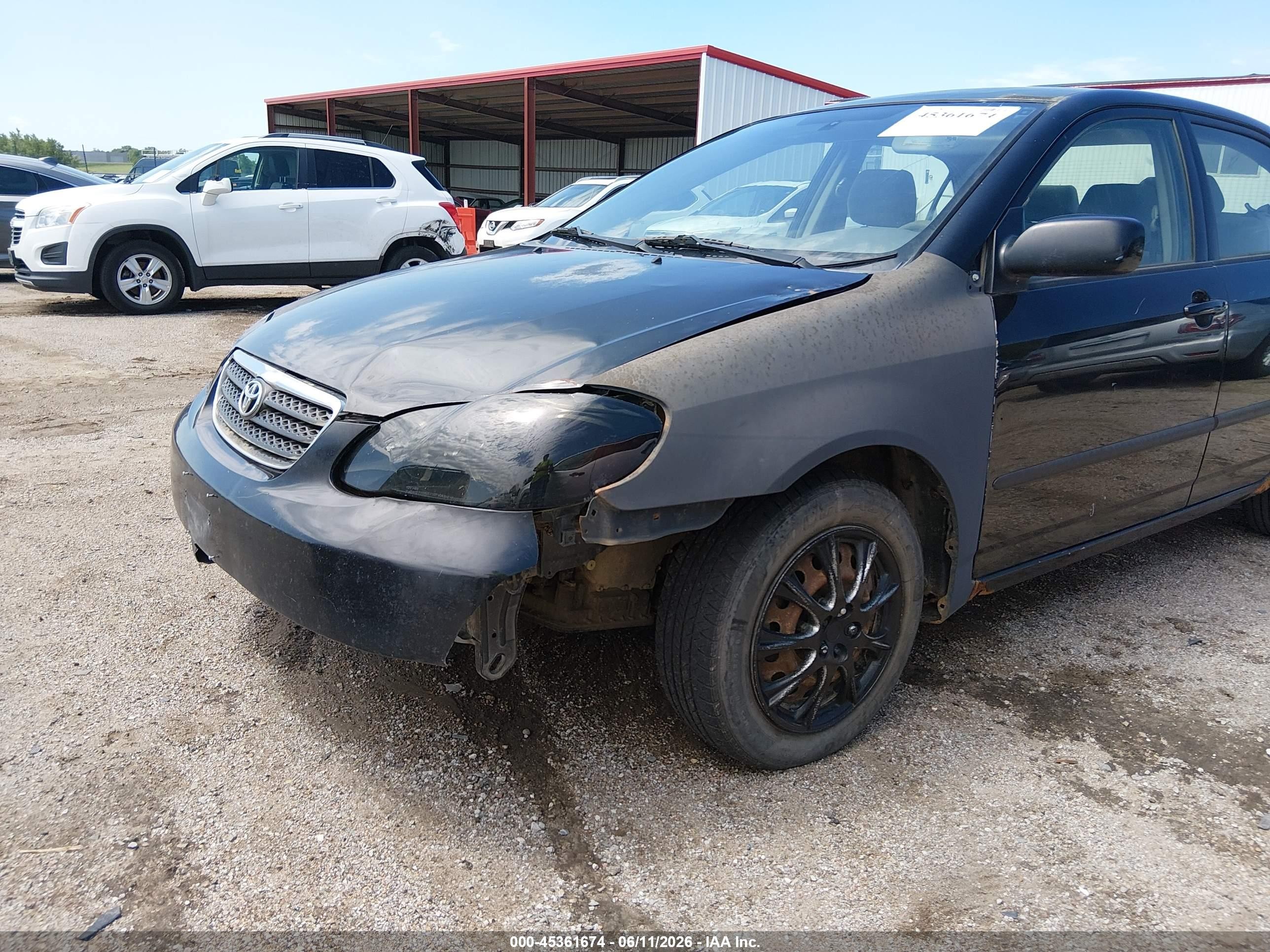 2005 Toyota Corolla Ce/le Black vin: JTDBR32E552065656