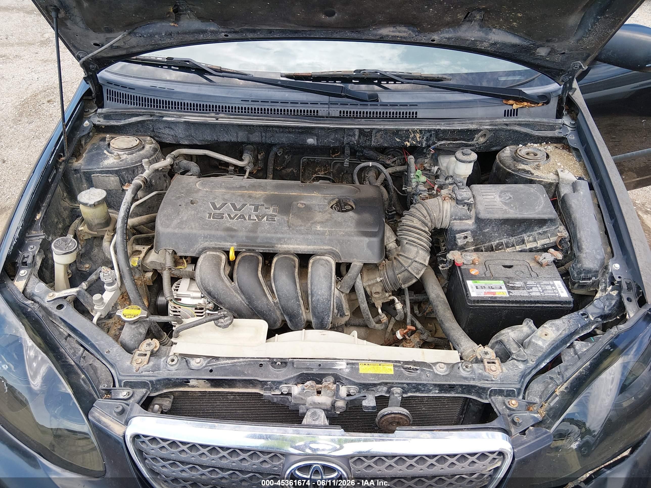 2005 Toyota Corolla Ce/le Black vin: JTDBR32E552065656