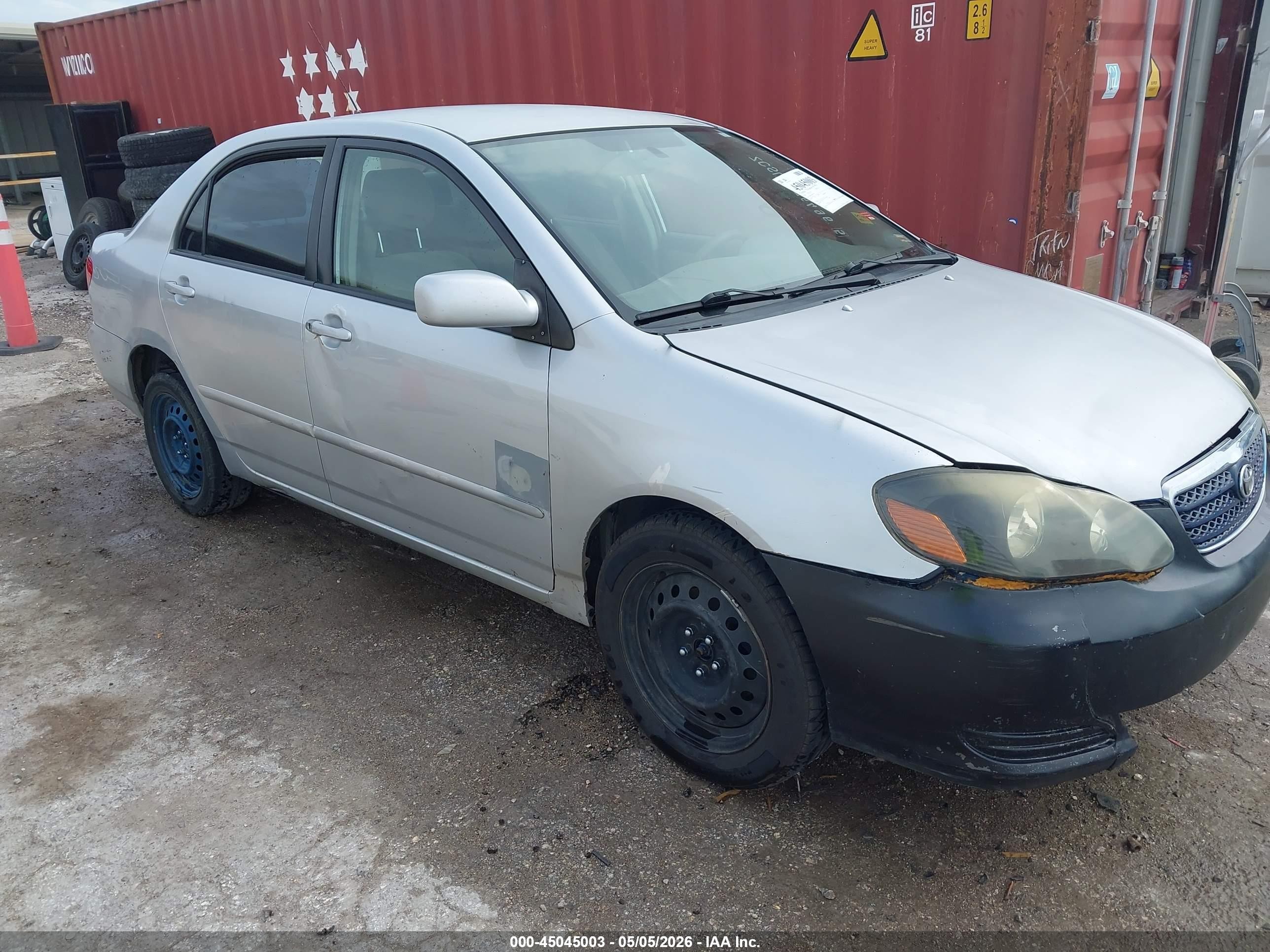 2006 Toyota Corolla Le Silver vin: JTDBR32E560073074