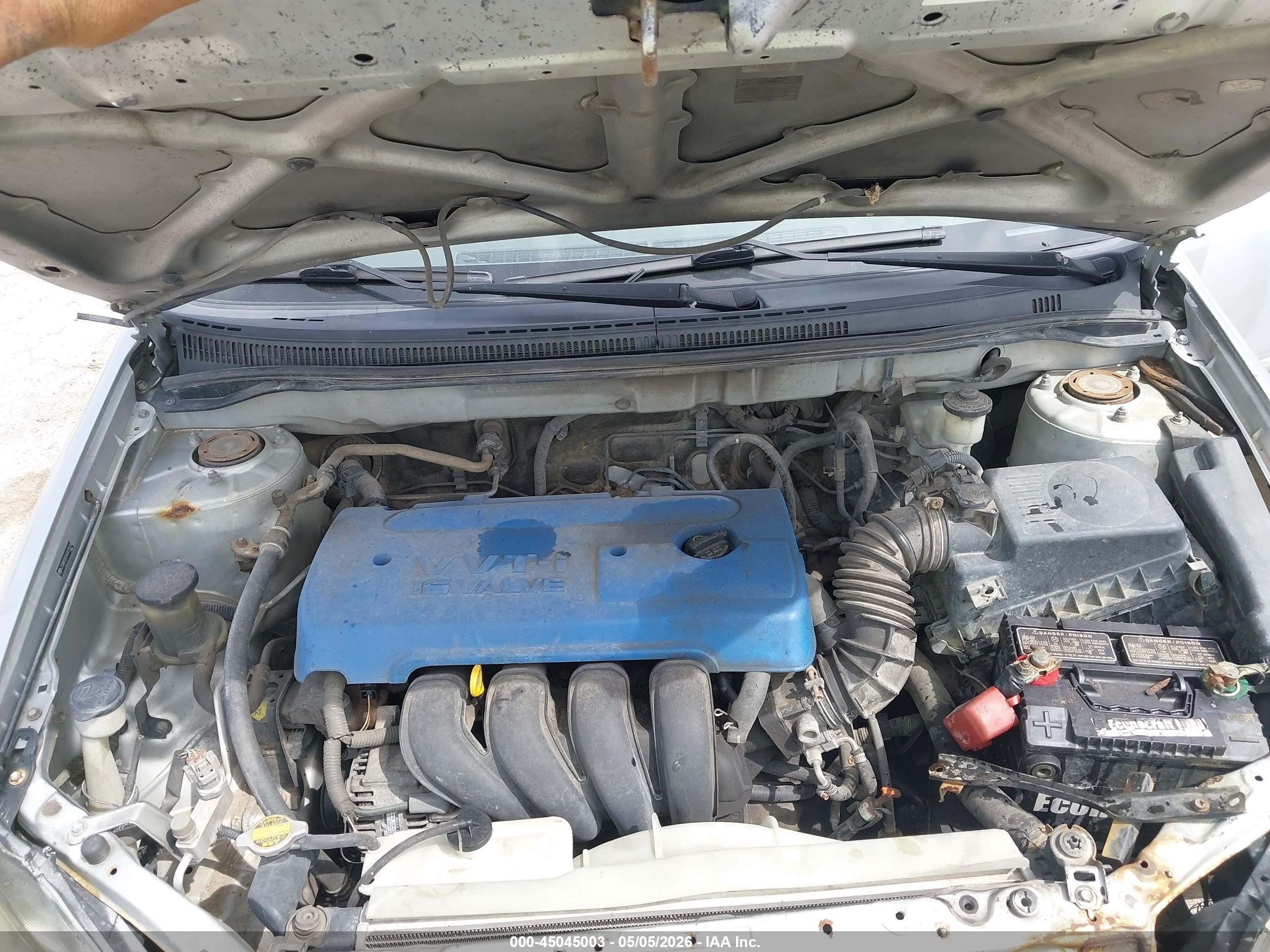 2006 Toyota Corolla Le Silver vin: JTDBR32E560073074