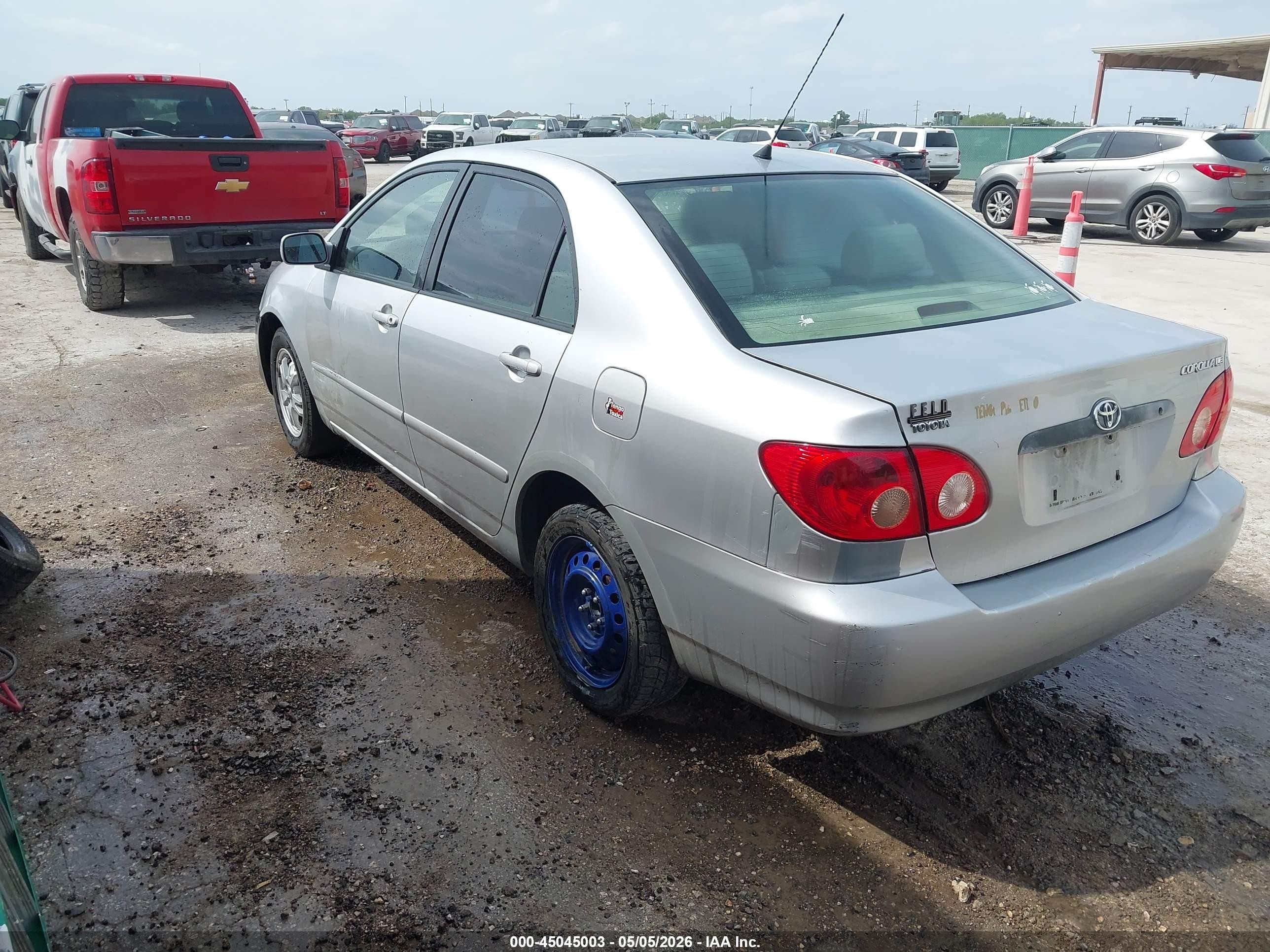 2006 Toyota Corolla Le Silver vin: JTDBR32E560073074
