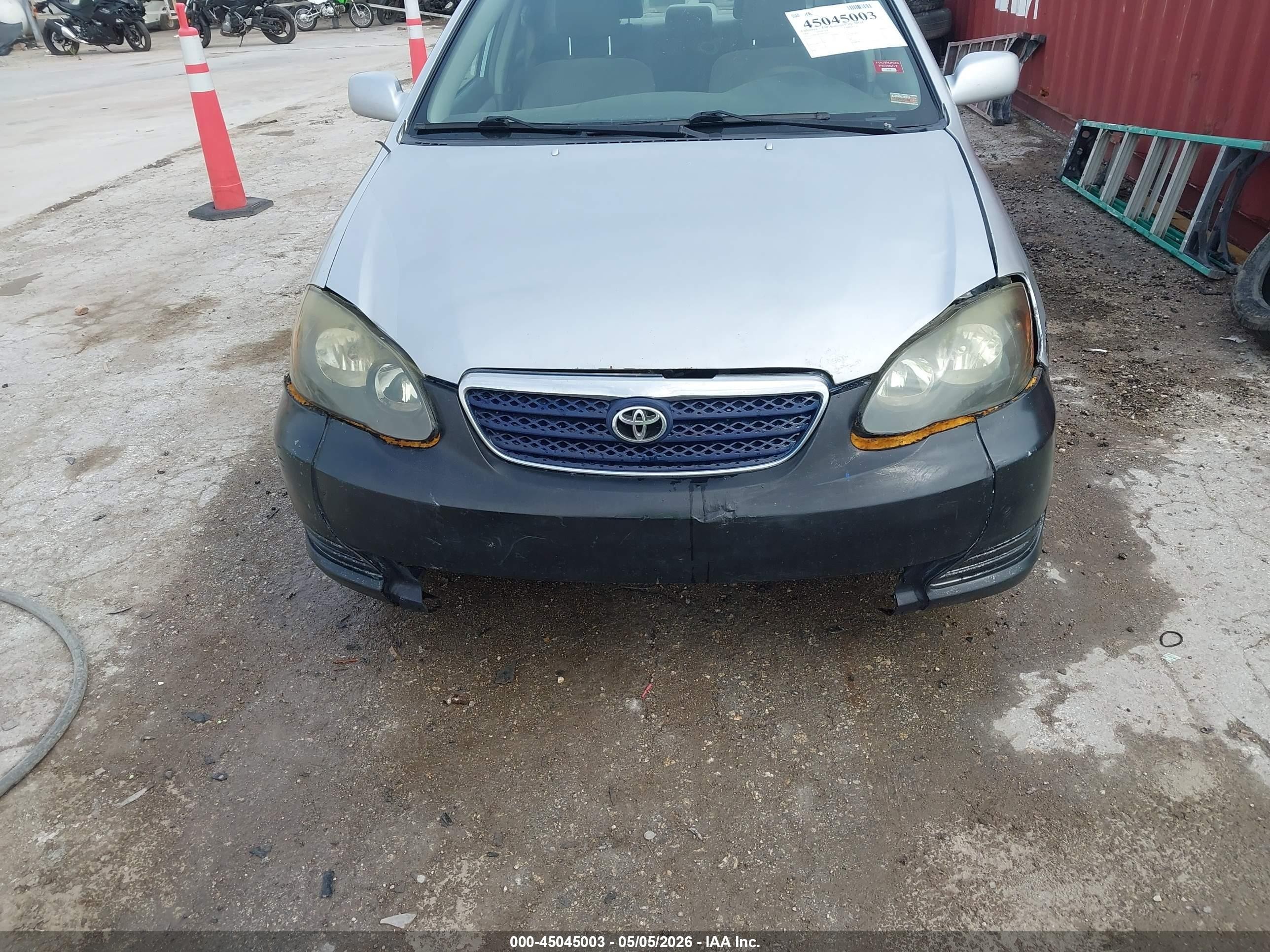 2006 Toyota Corolla Le Silver vin: JTDBR32E560073074