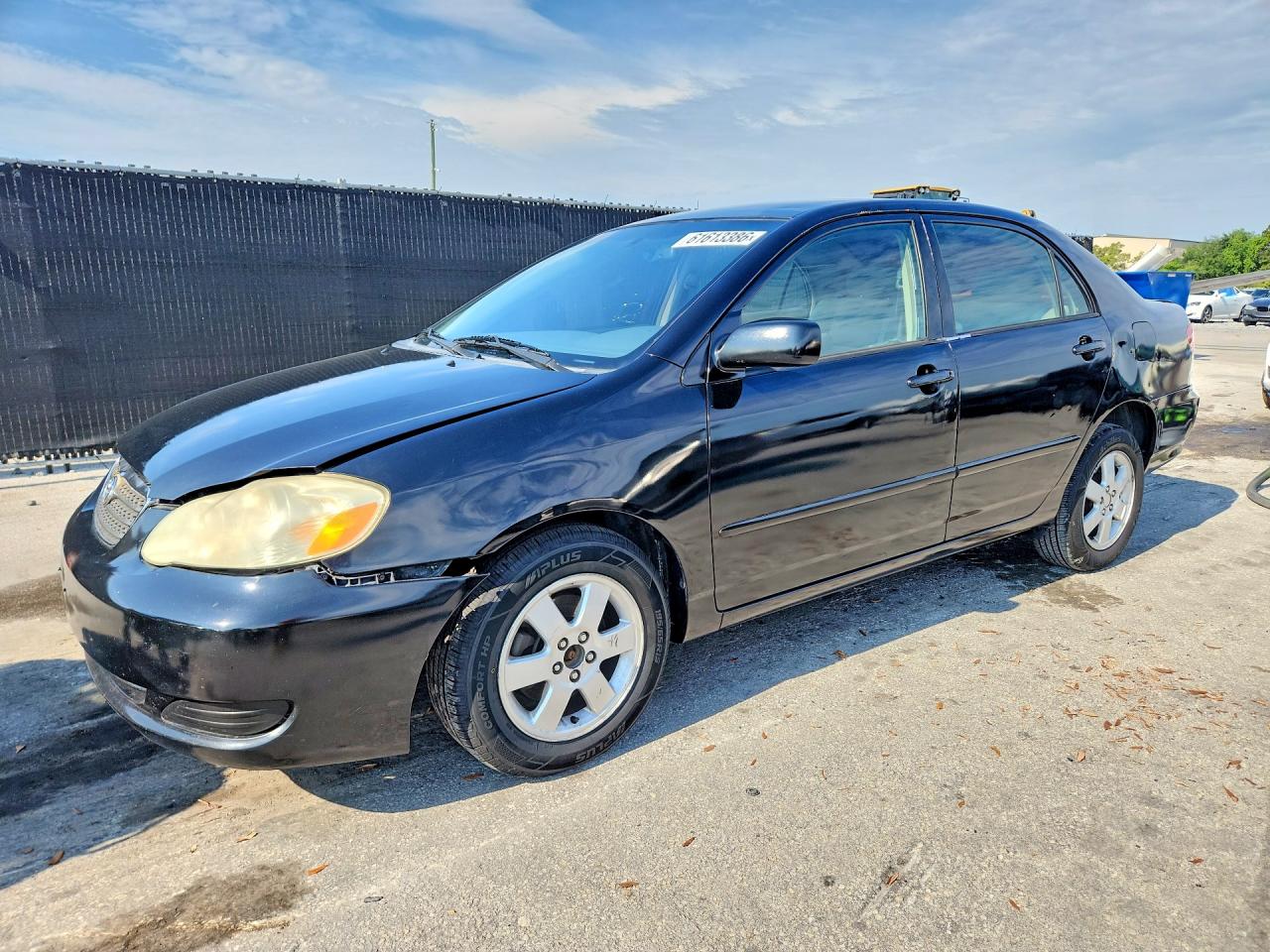 2006 Toyota Corolla Le Black vin: JTDBR32E560075150