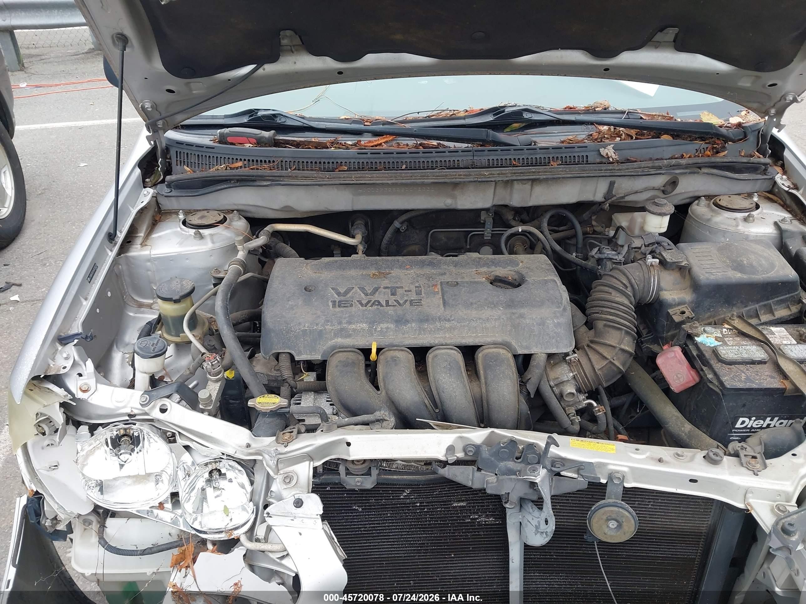 2006 Toyota Corolla Le Серебряный vin: JTDBR32E560078338