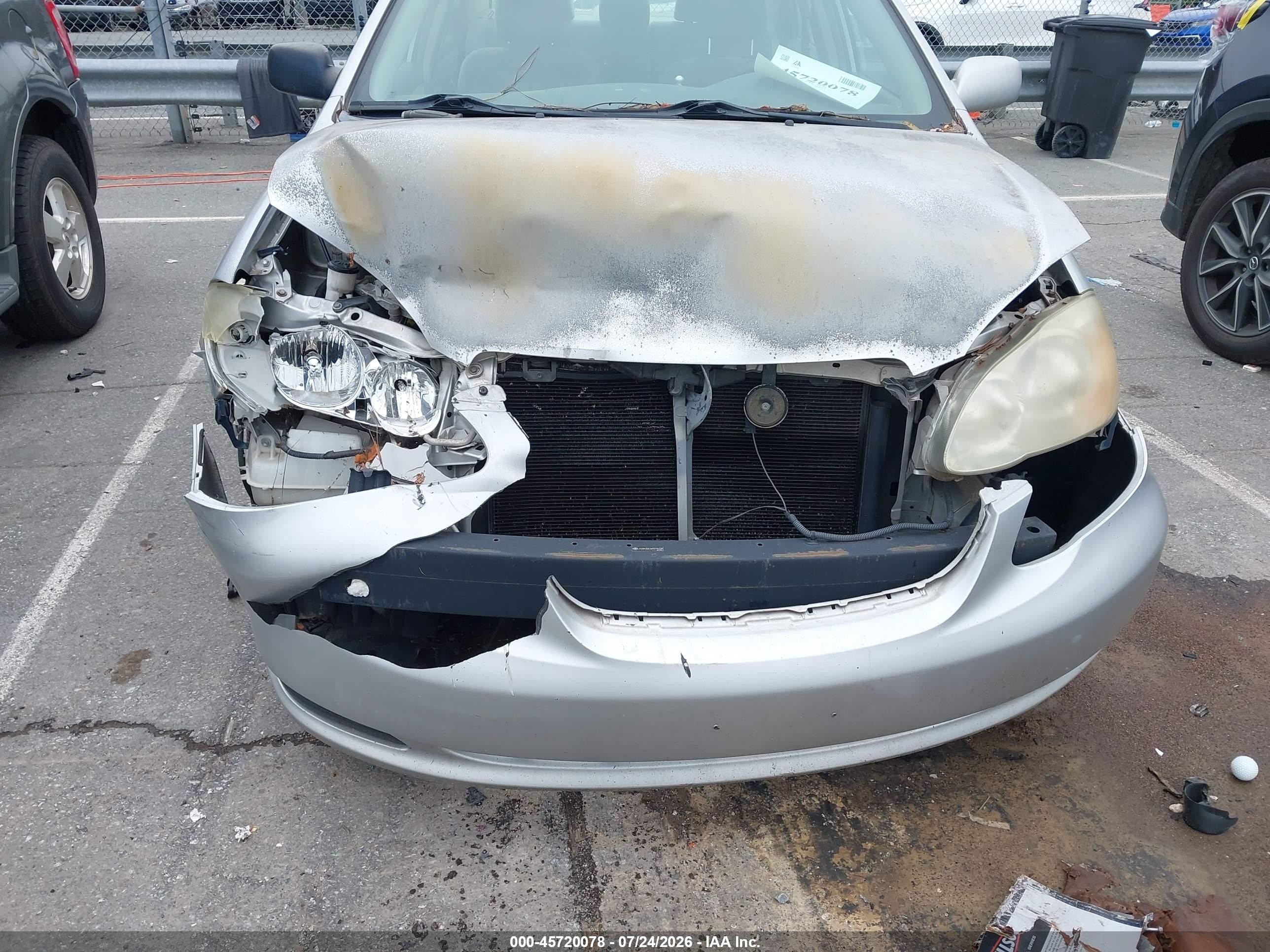 2006 Toyota Corolla Le Серебряный vin: JTDBR32E560078338