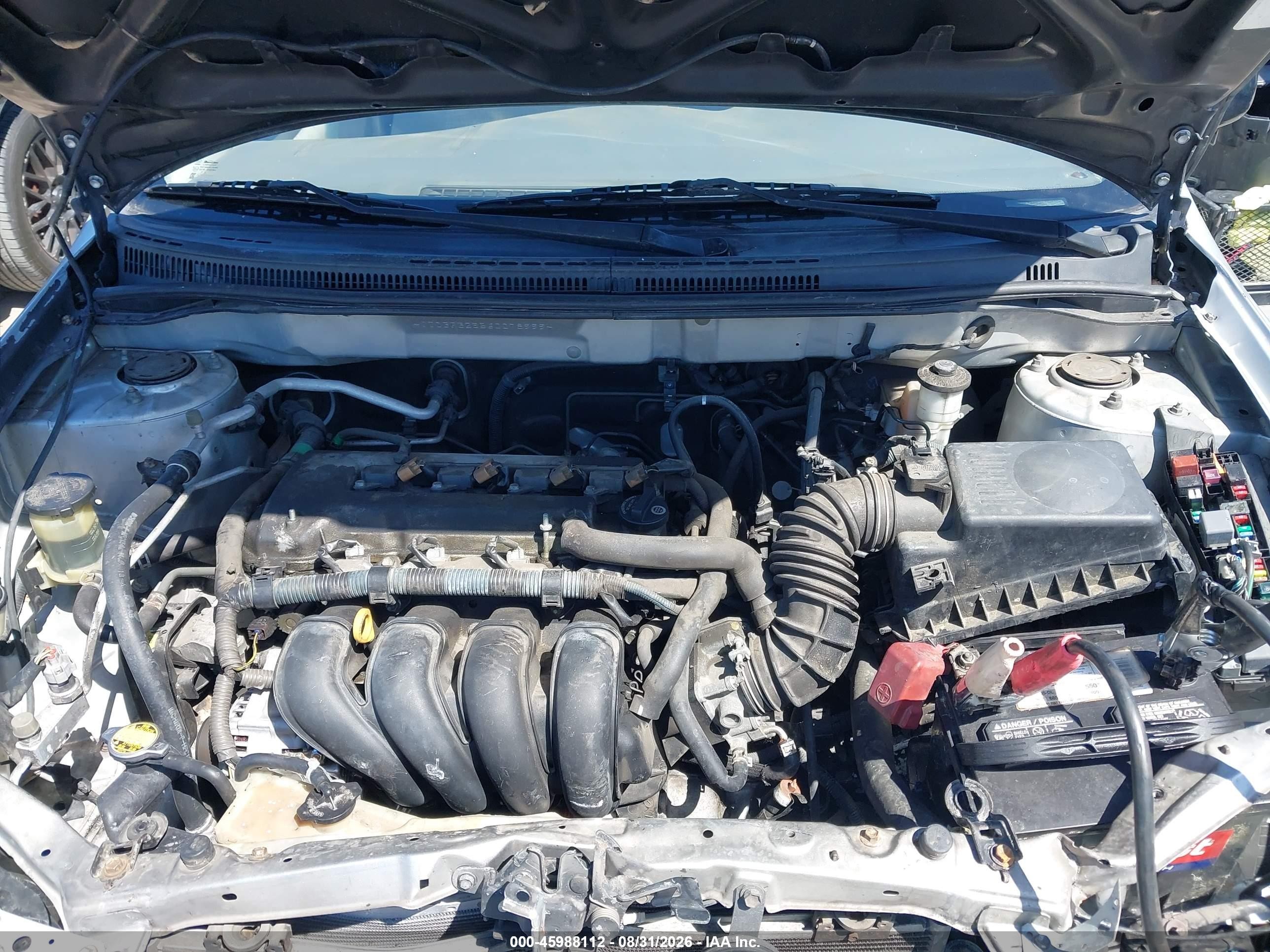 2006 Toyota Corolla Ce Silver vin: JTDBR32E560078999