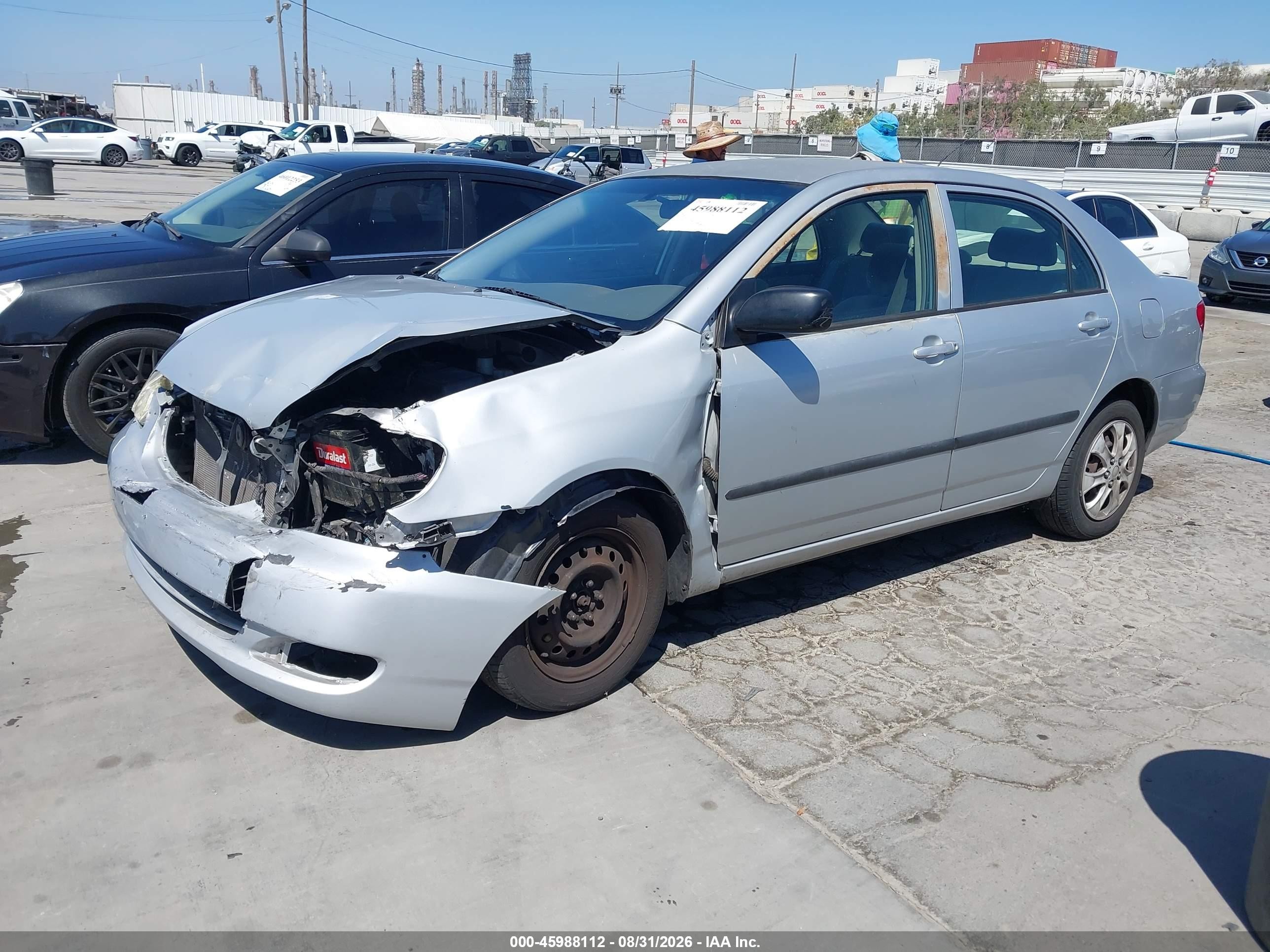 2006 Toyota Corolla Ce Silver vin: JTDBR32E560078999