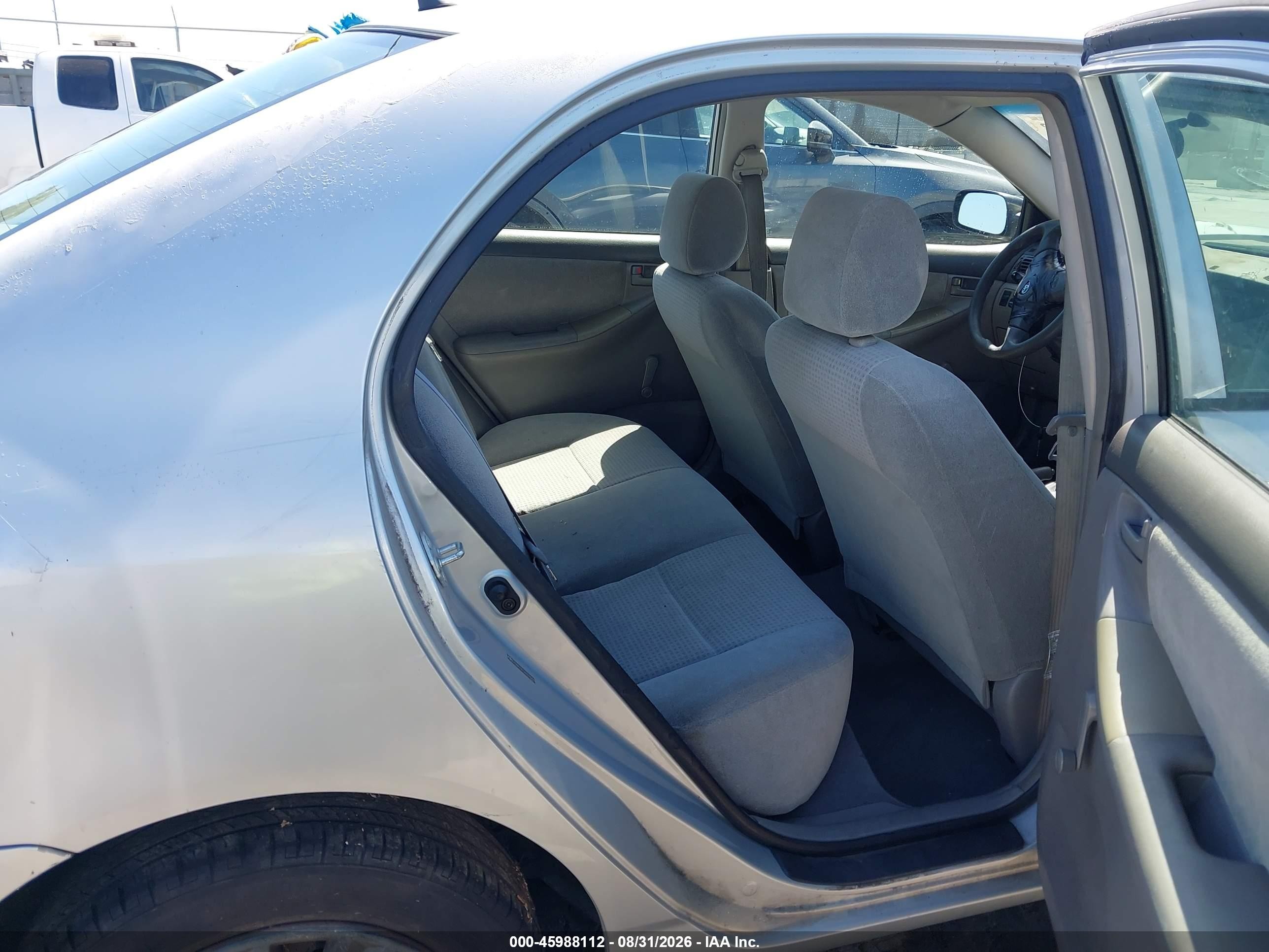 2006 Toyota Corolla Ce Silver vin: JTDBR32E560078999