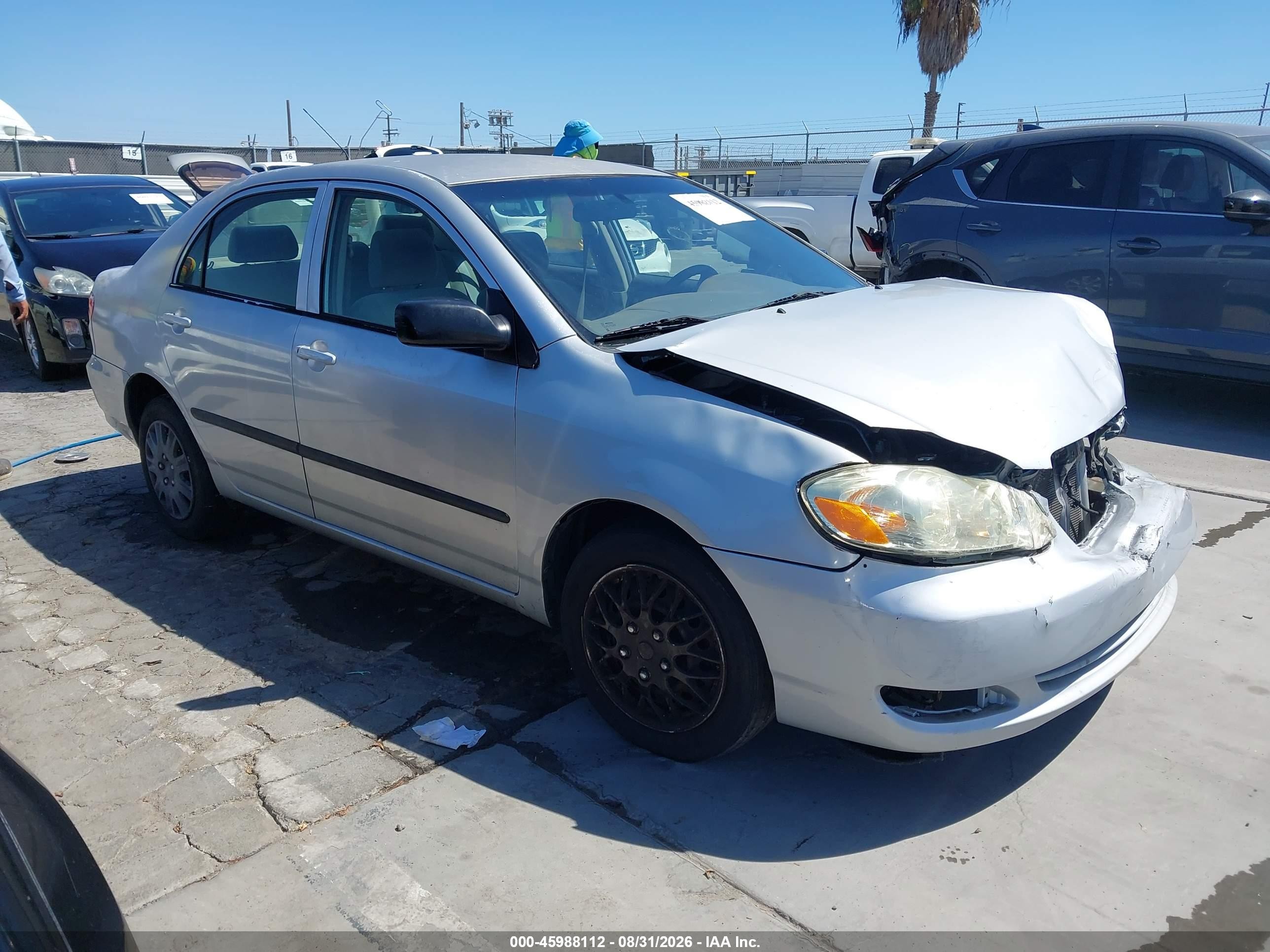 2006 Toyota Corolla Ce Silver vin: JTDBR32E560078999