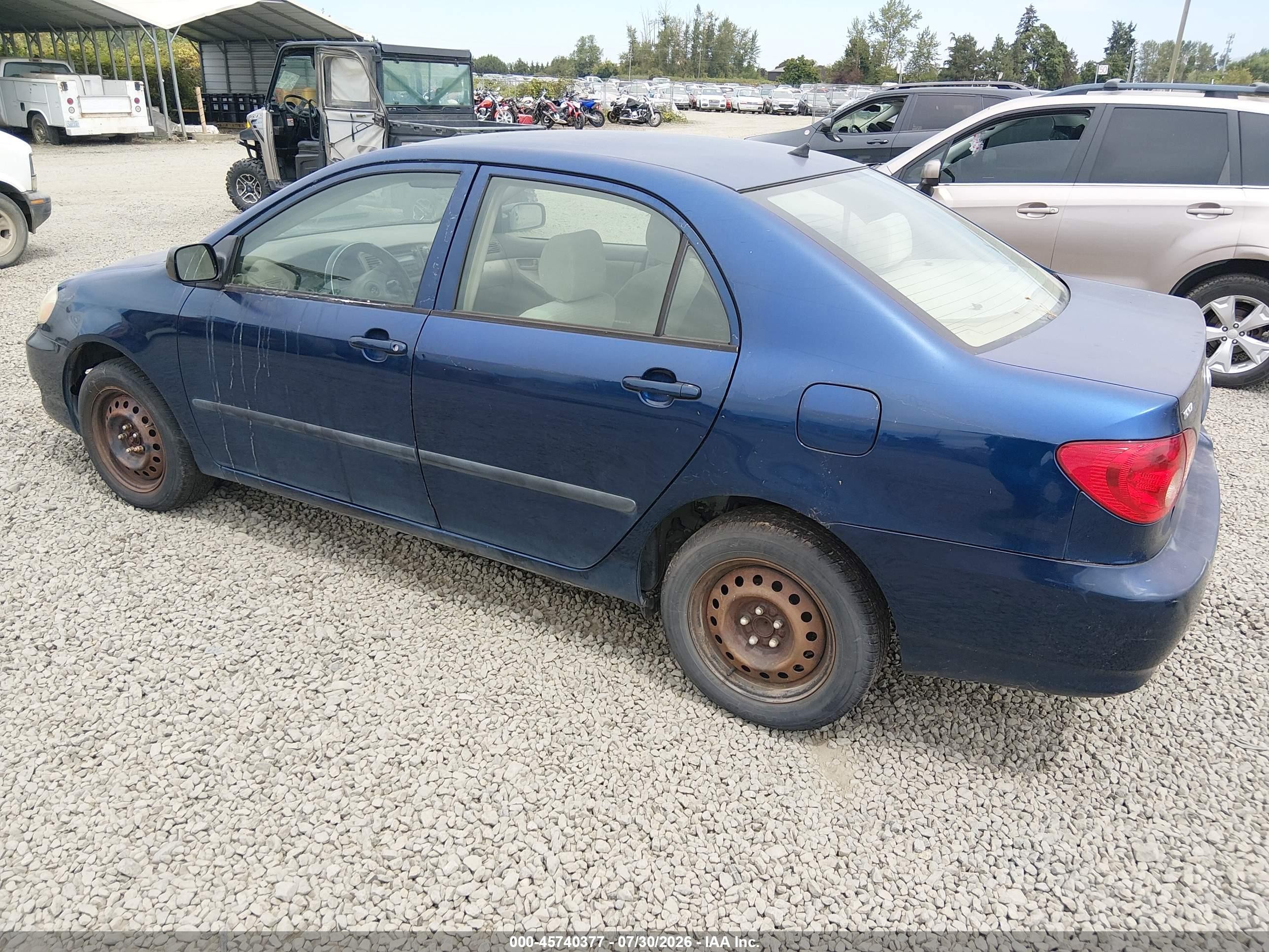 2006 Toyota Corolla Ce Синий vin: JTDBR32E560093499