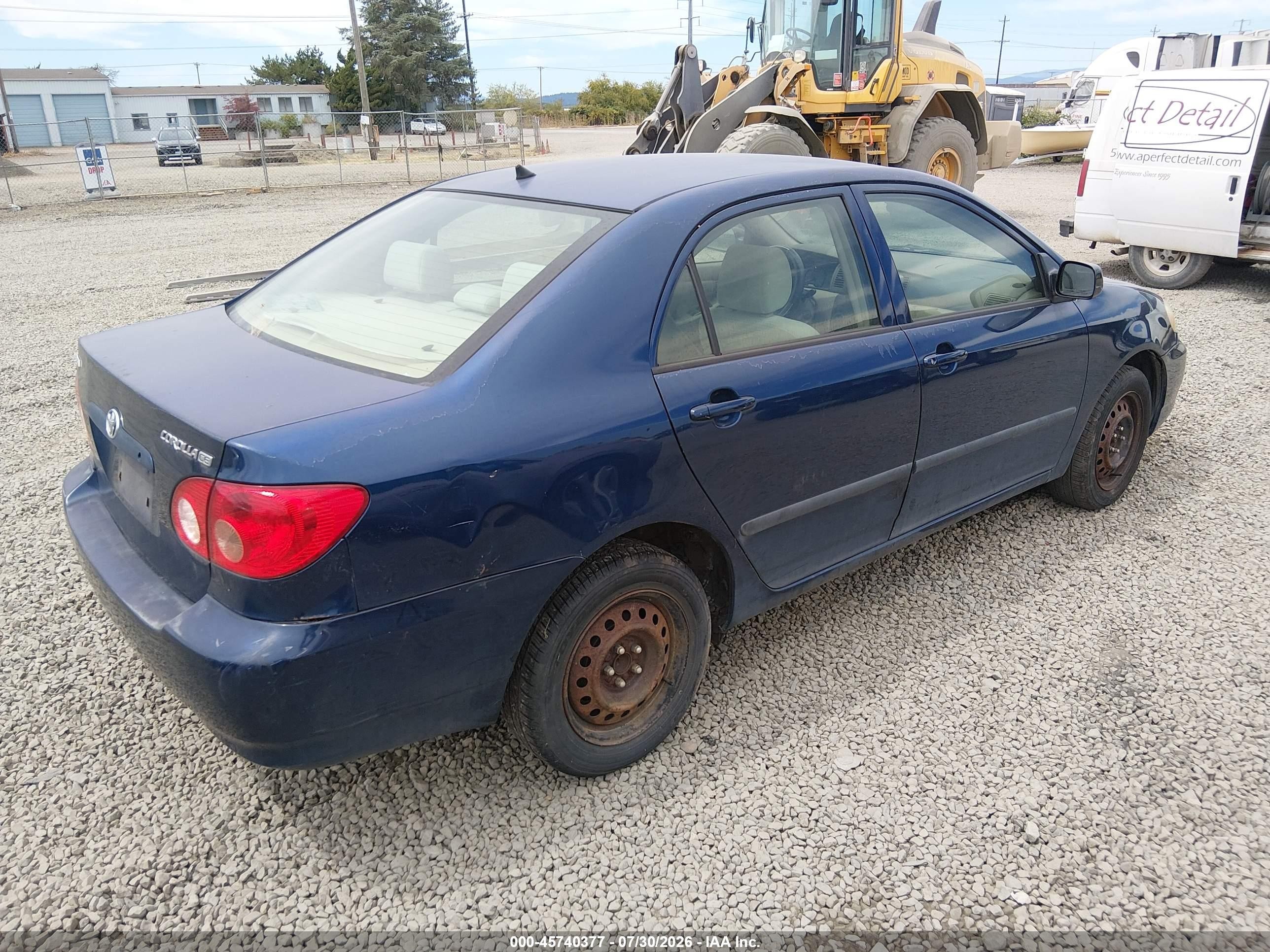 2006 Toyota Corolla Ce Синий vin: JTDBR32E560093499