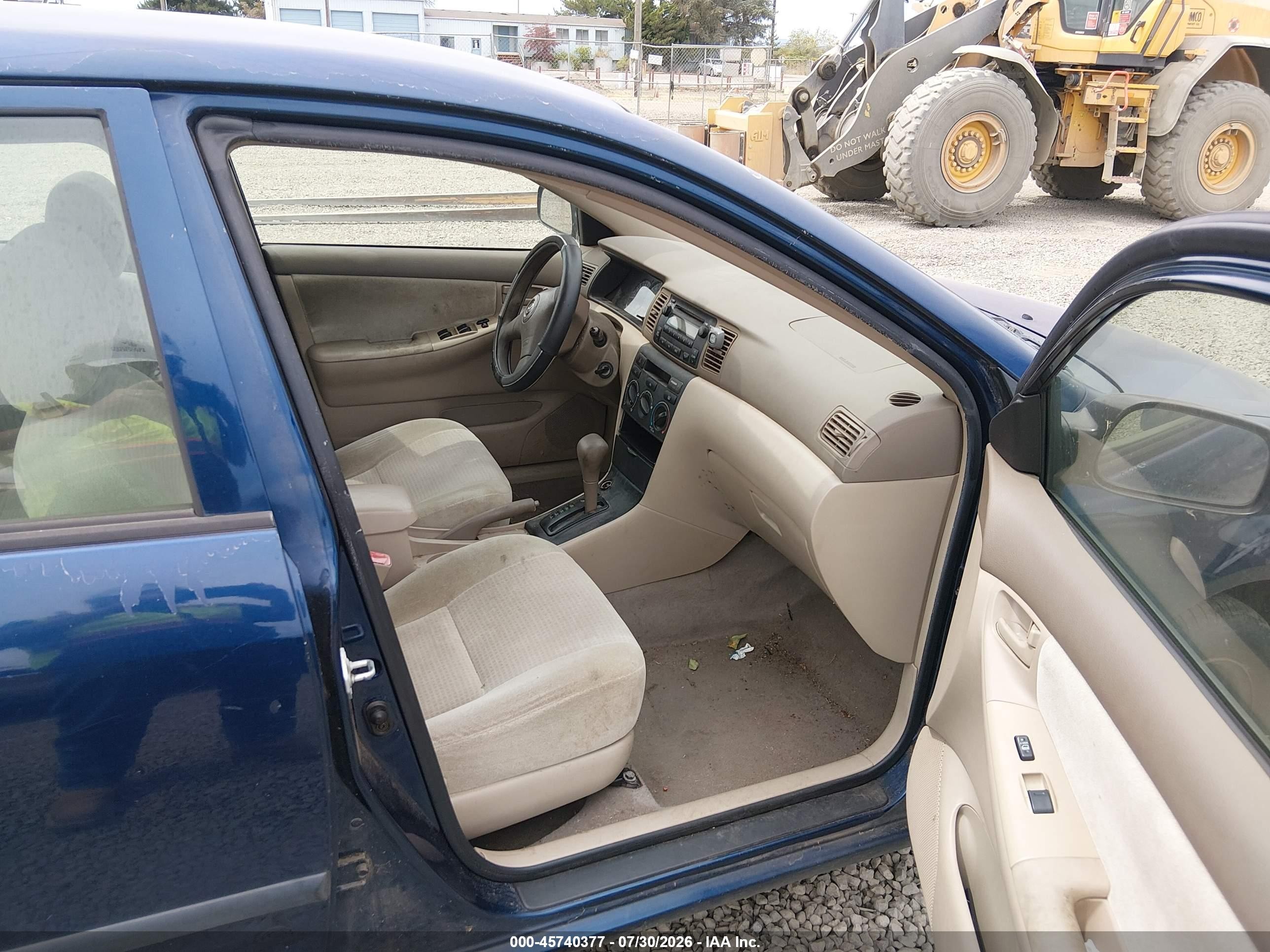 2006 Toyota Corolla Ce Синий vin: JTDBR32E560093499
