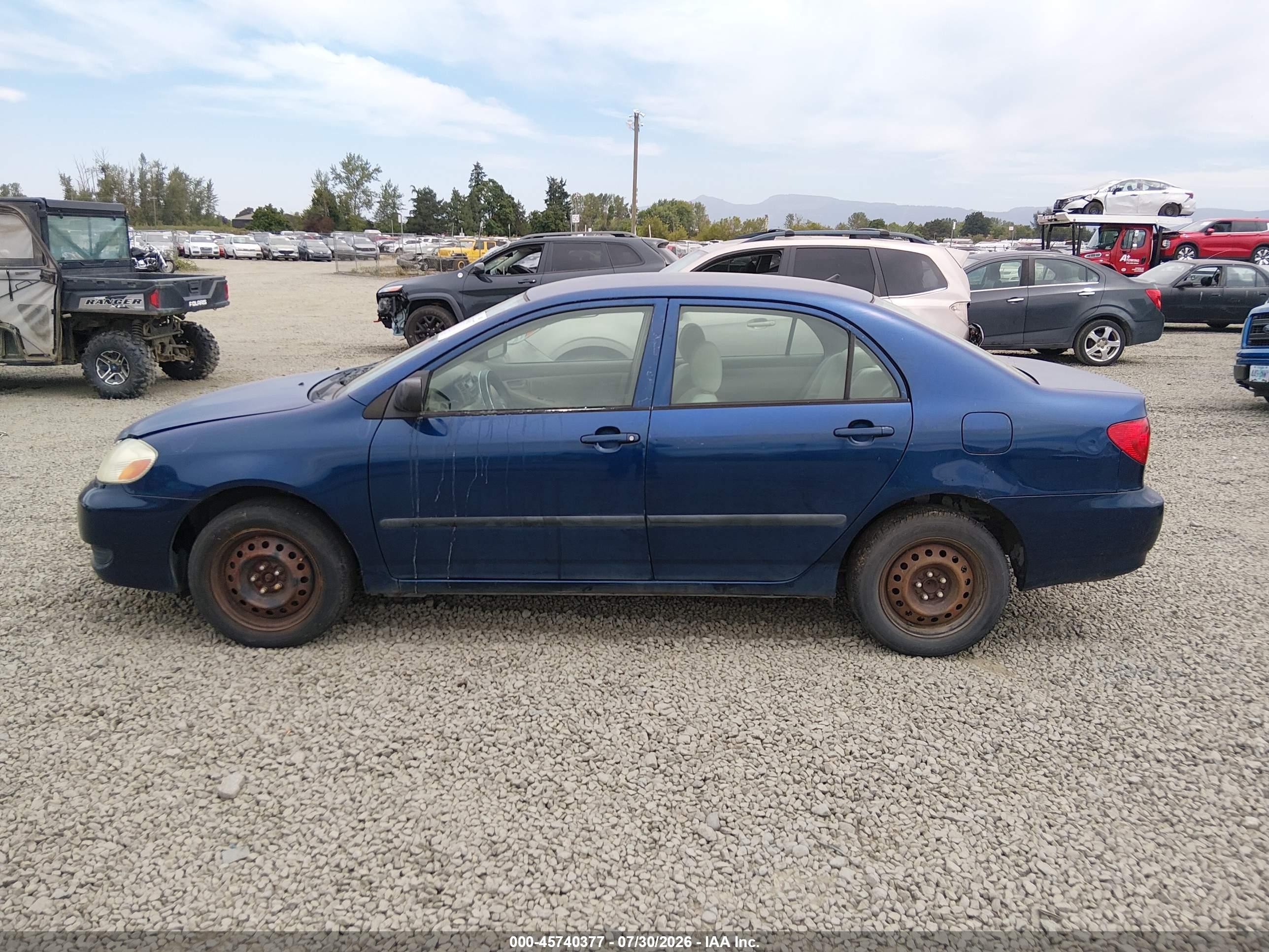 2006 Toyota Corolla Ce Синий vin: JTDBR32E560093499