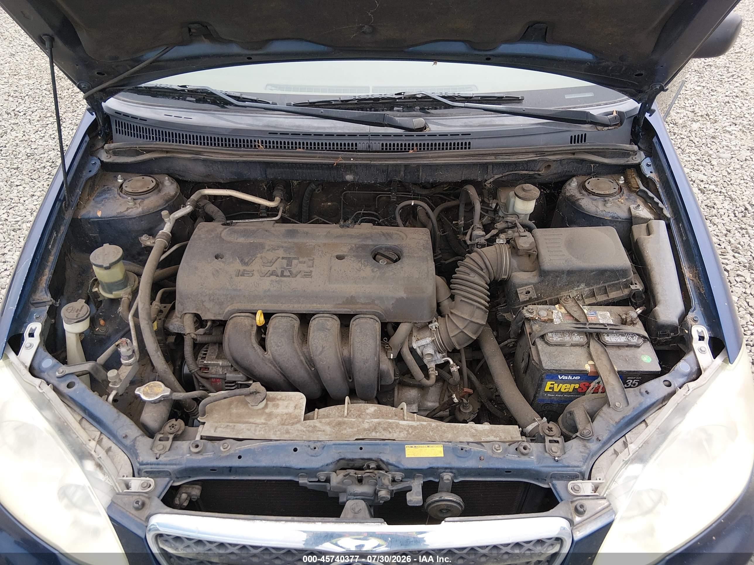 2006 Toyota Corolla Ce Синий vin: JTDBR32E560093499