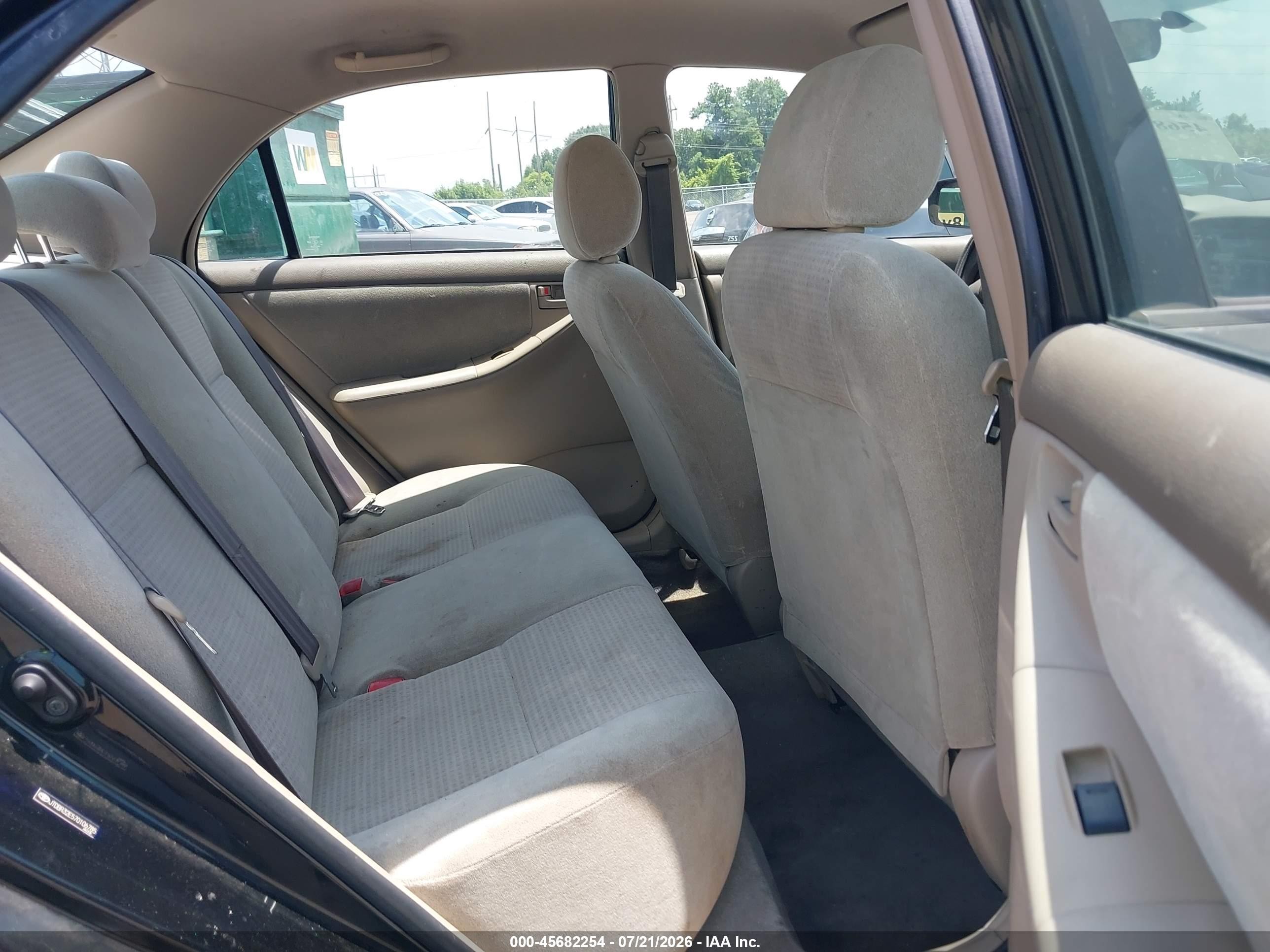 2007 Toyota Corolla Ce Black vin: JTDBR32E570106785