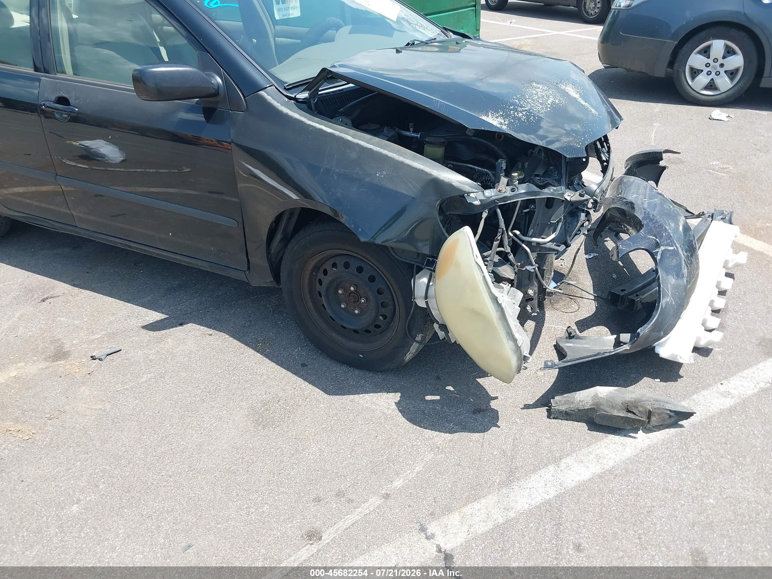 2007 Toyota Corolla Ce Black vin: JTDBR32E570106785