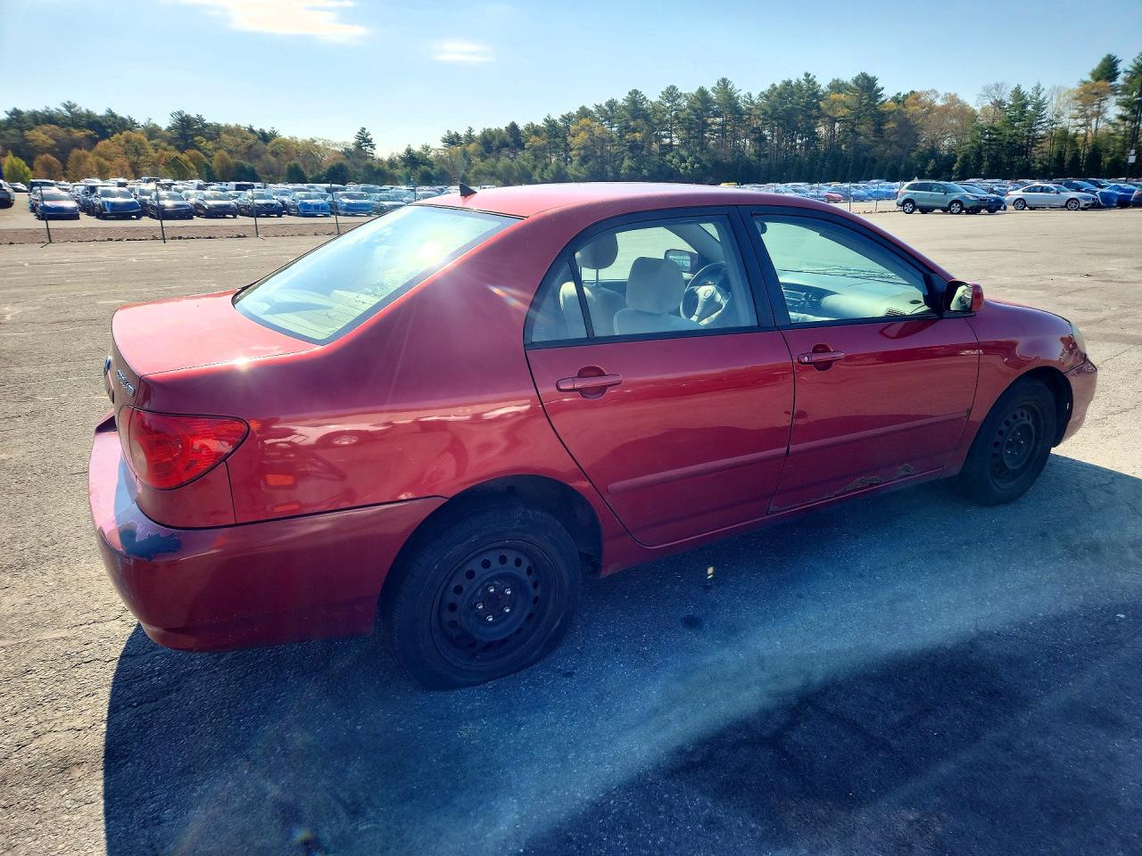 2007 Toyota Corolla Le Red vin: JTDBR32E570126874