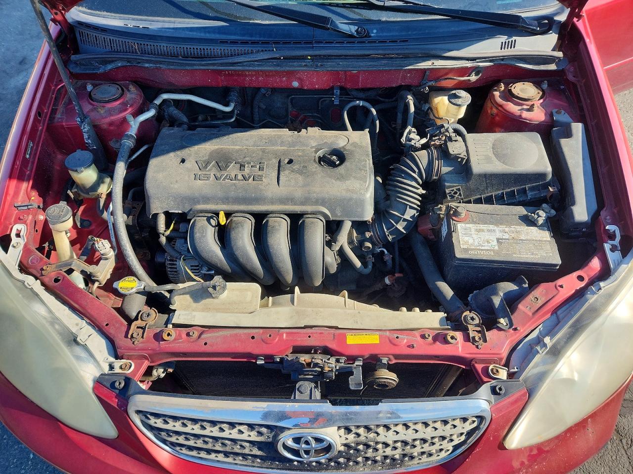 2007 Toyota Corolla Le Red vin: JTDBR32E570126874