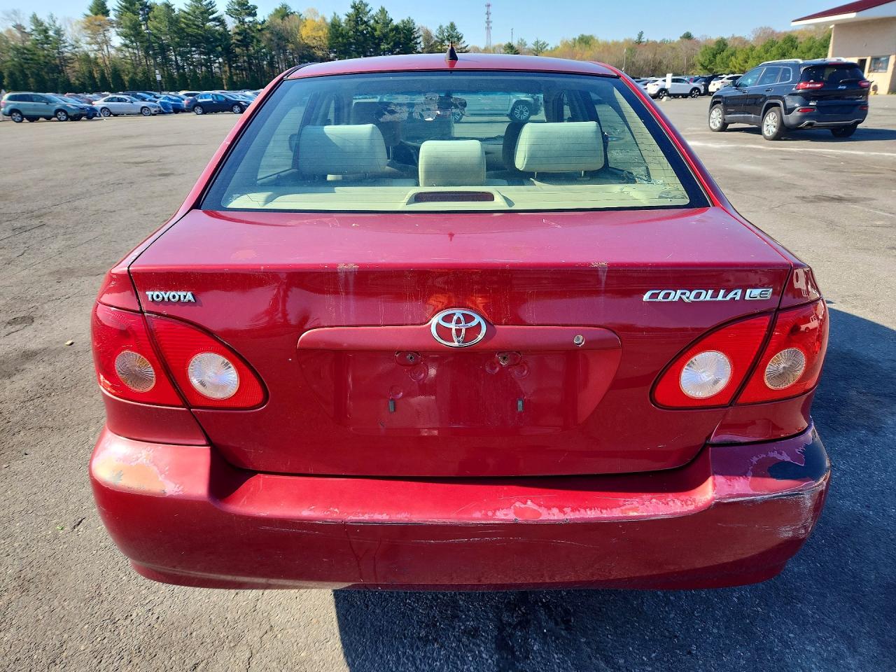 2007 Toyota Corolla Le Red vin: JTDBR32E570126874