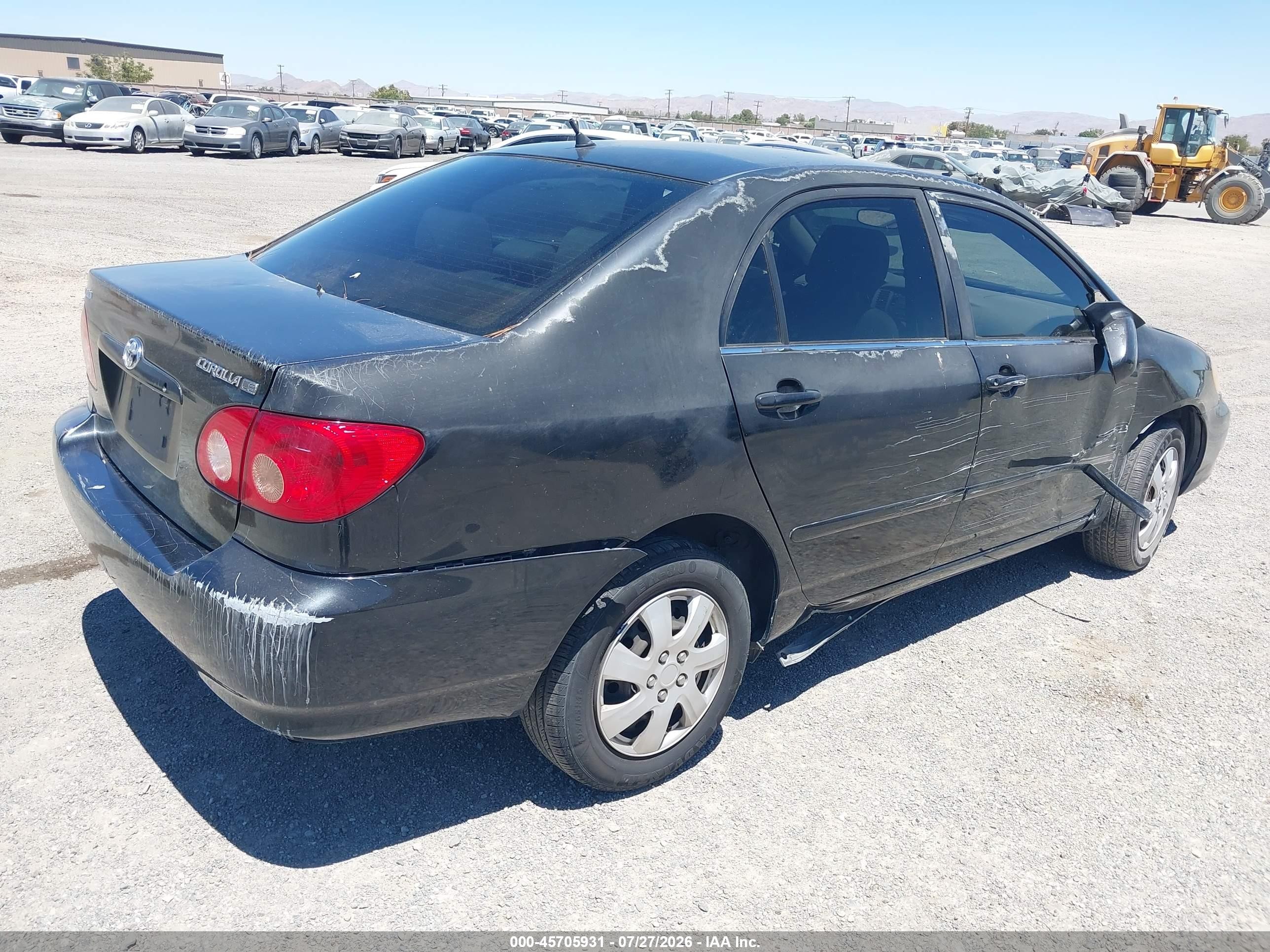 2007 Toyota Corolla Le Black vin: JTDBR32E570129628