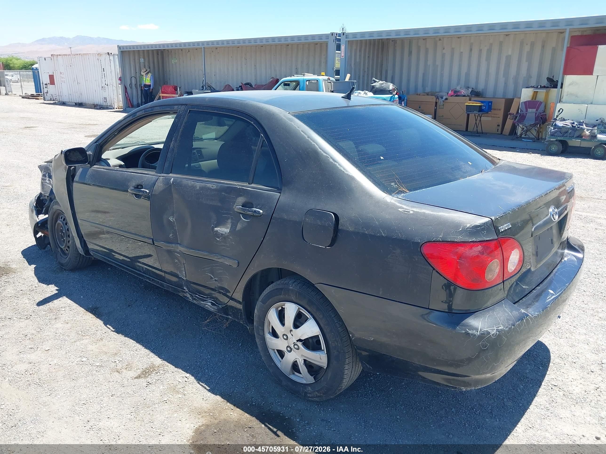 2007 Toyota Corolla Le Black vin: JTDBR32E570129628