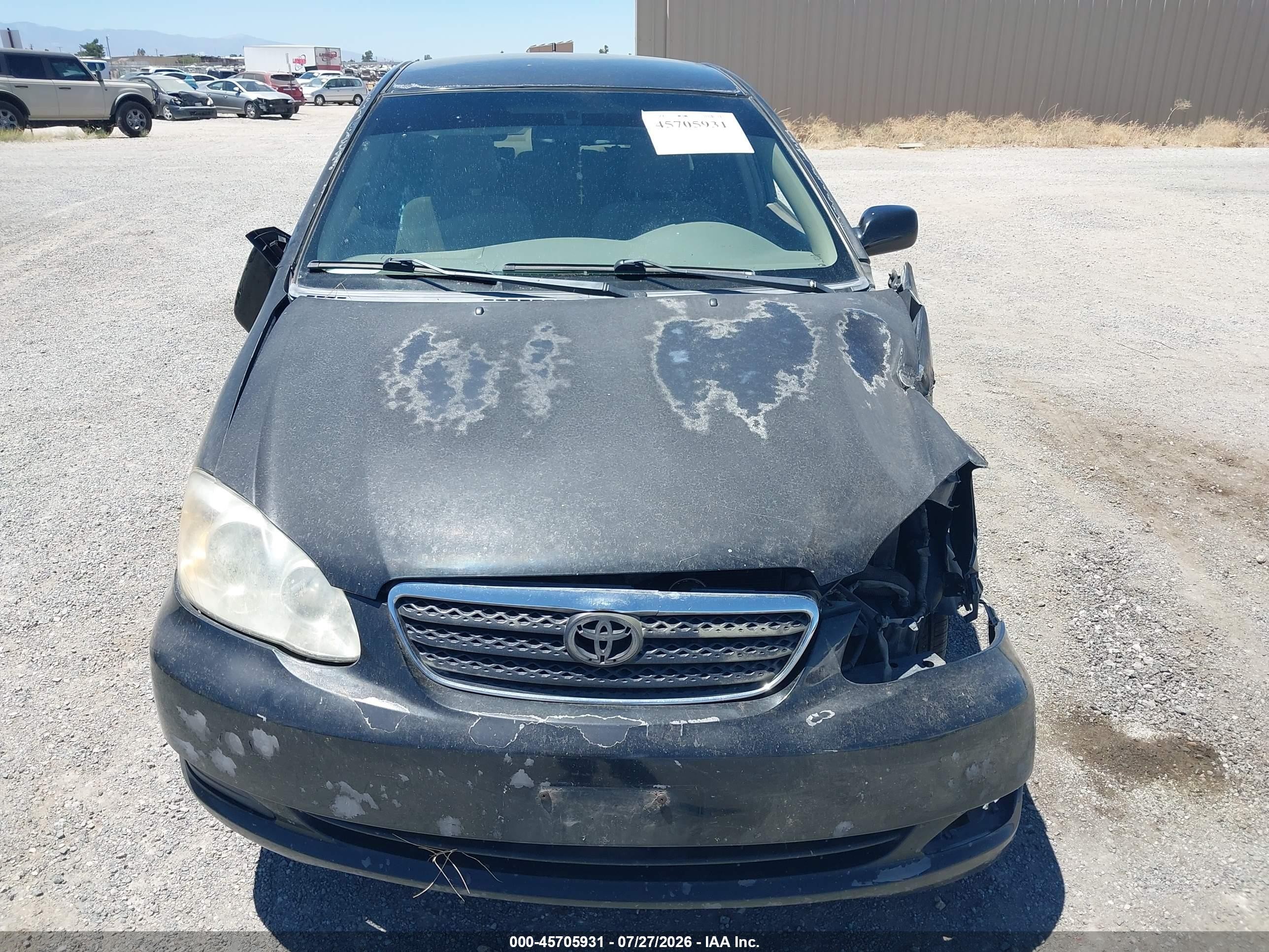 2007 Toyota Corolla Le Black vin: JTDBR32E570129628