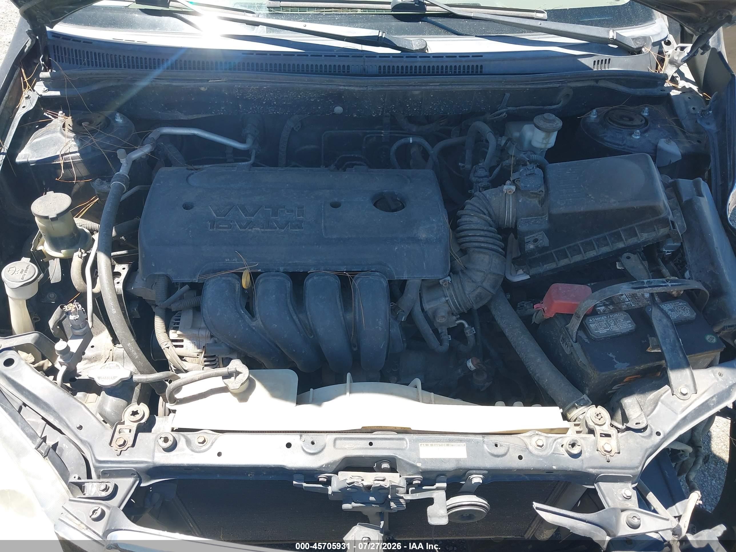2007 Toyota Corolla Le Black vin: JTDBR32E570129628