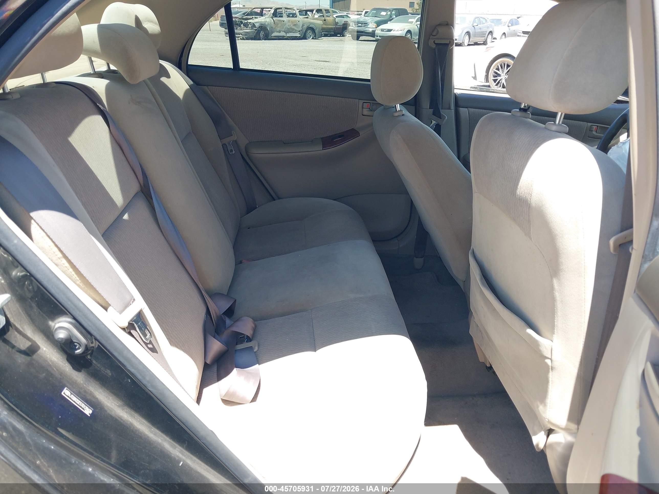 2007 Toyota Corolla Le Black vin: JTDBR32E570129628