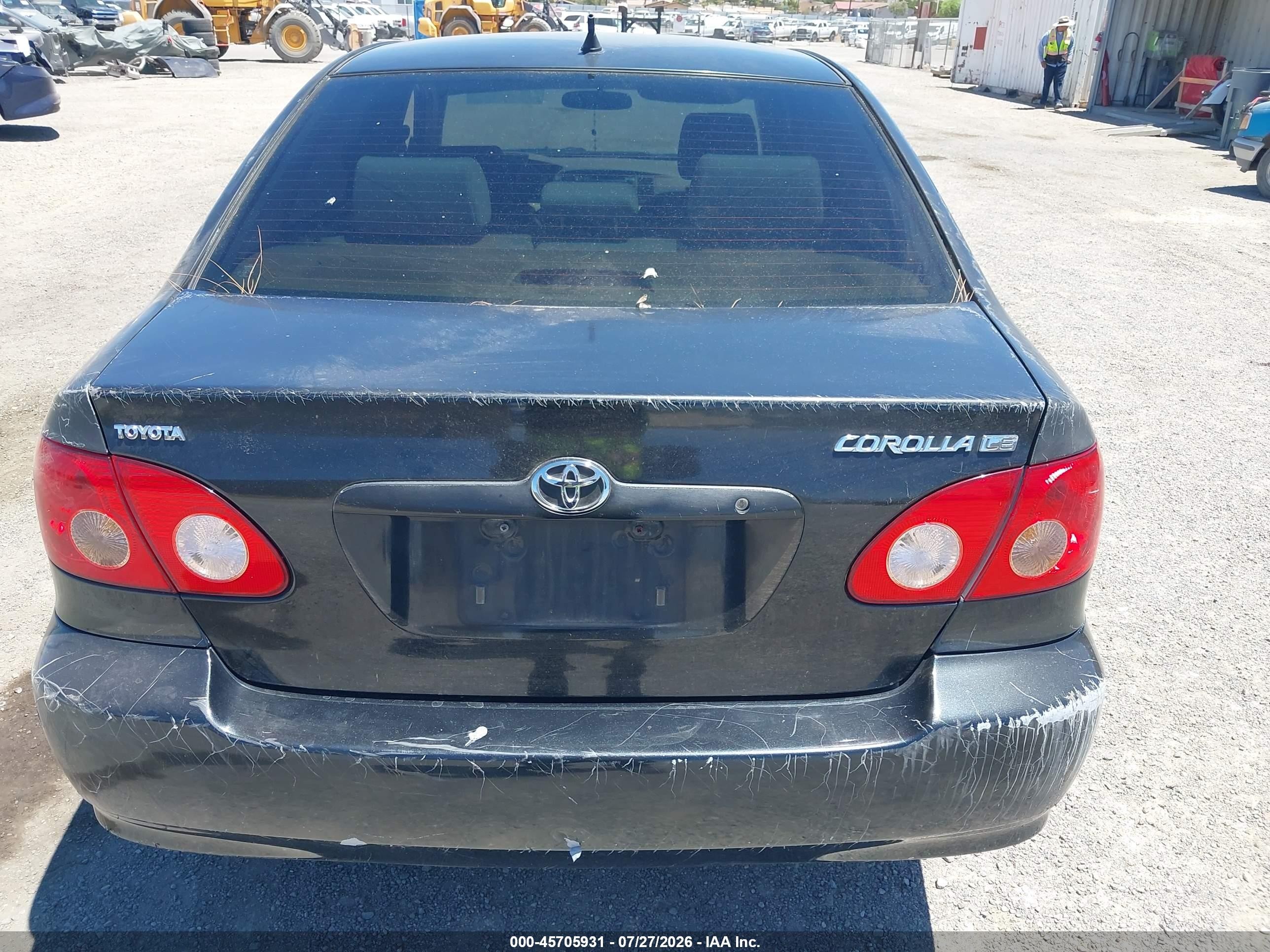 2007 Toyota Corolla Le Black vin: JTDBR32E570129628