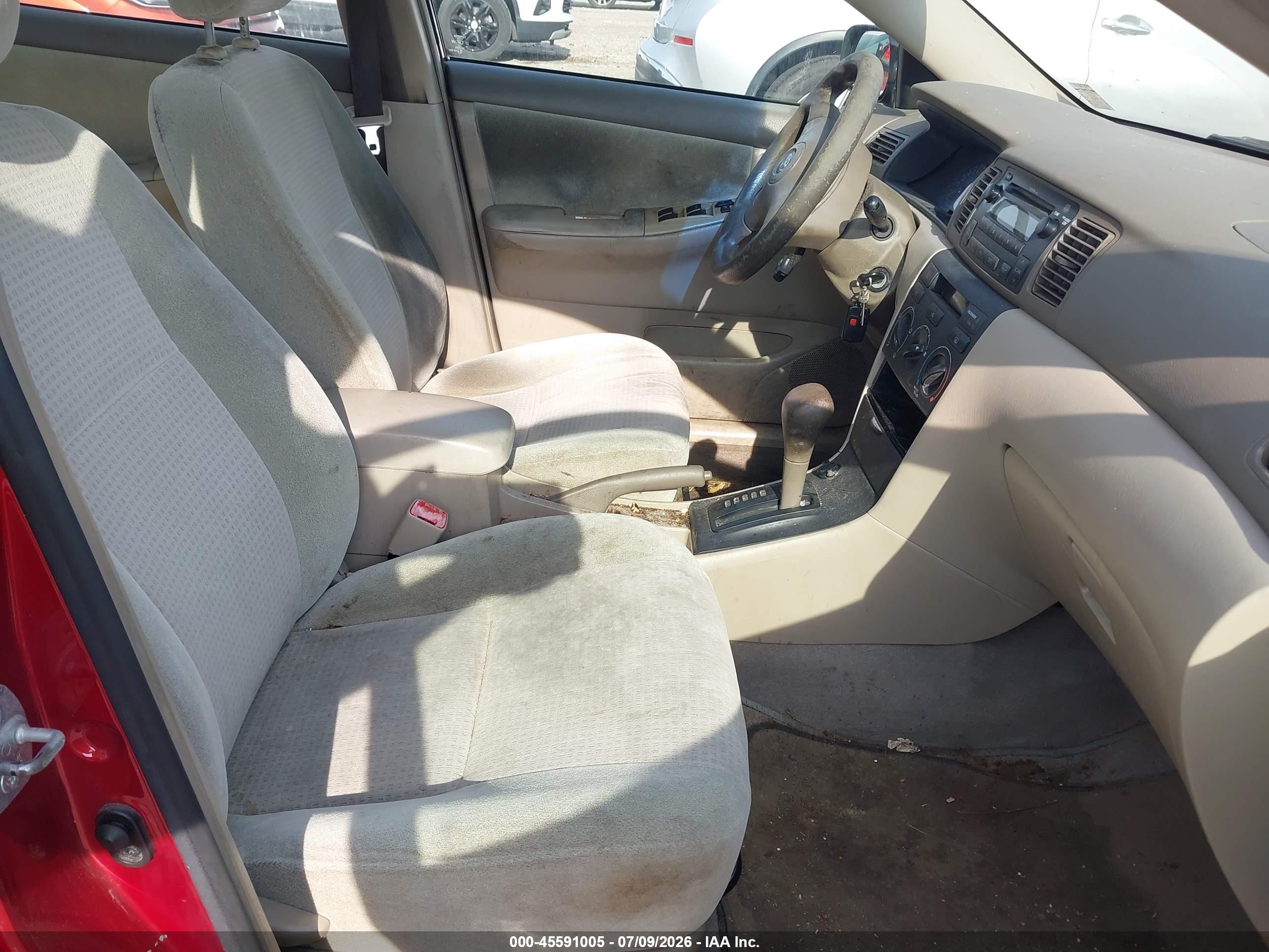 2007 Toyota Corolla Ce Pink vin: JTDBR32E570134523