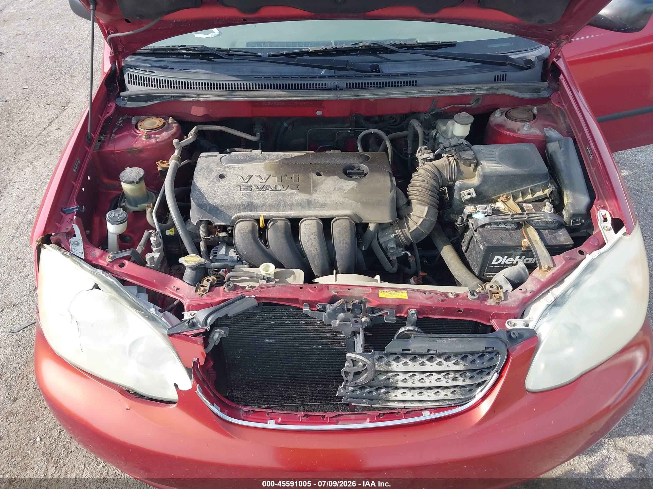 2007 Toyota Corolla Ce Pink vin: JTDBR32E570134523