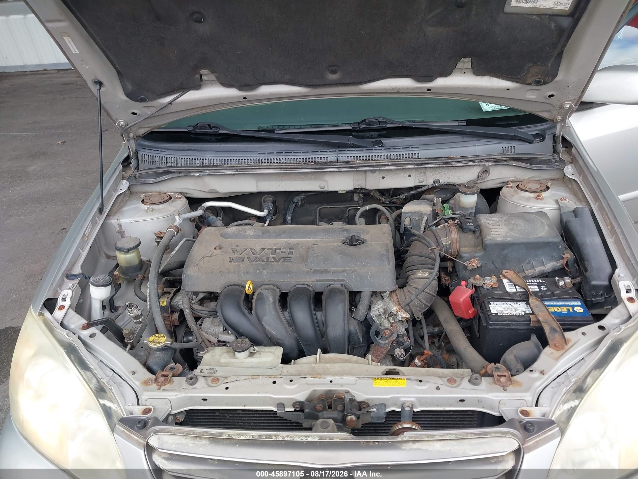 2003 Toyota Corolla Le Silver vin: JTDBR32E630013445