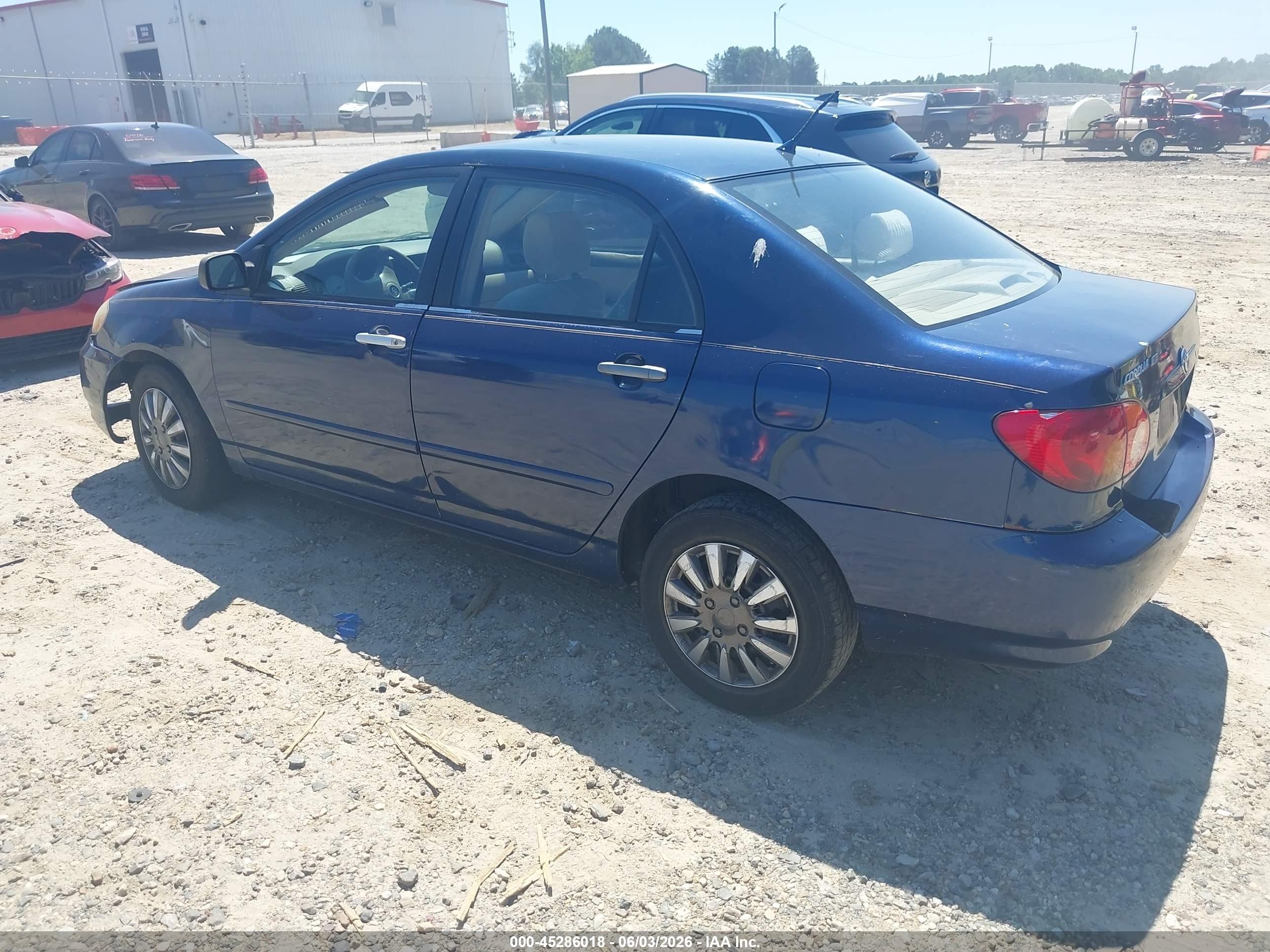 2003 Toyota Corolla Le Blue vin: JTDBR32E630020802
