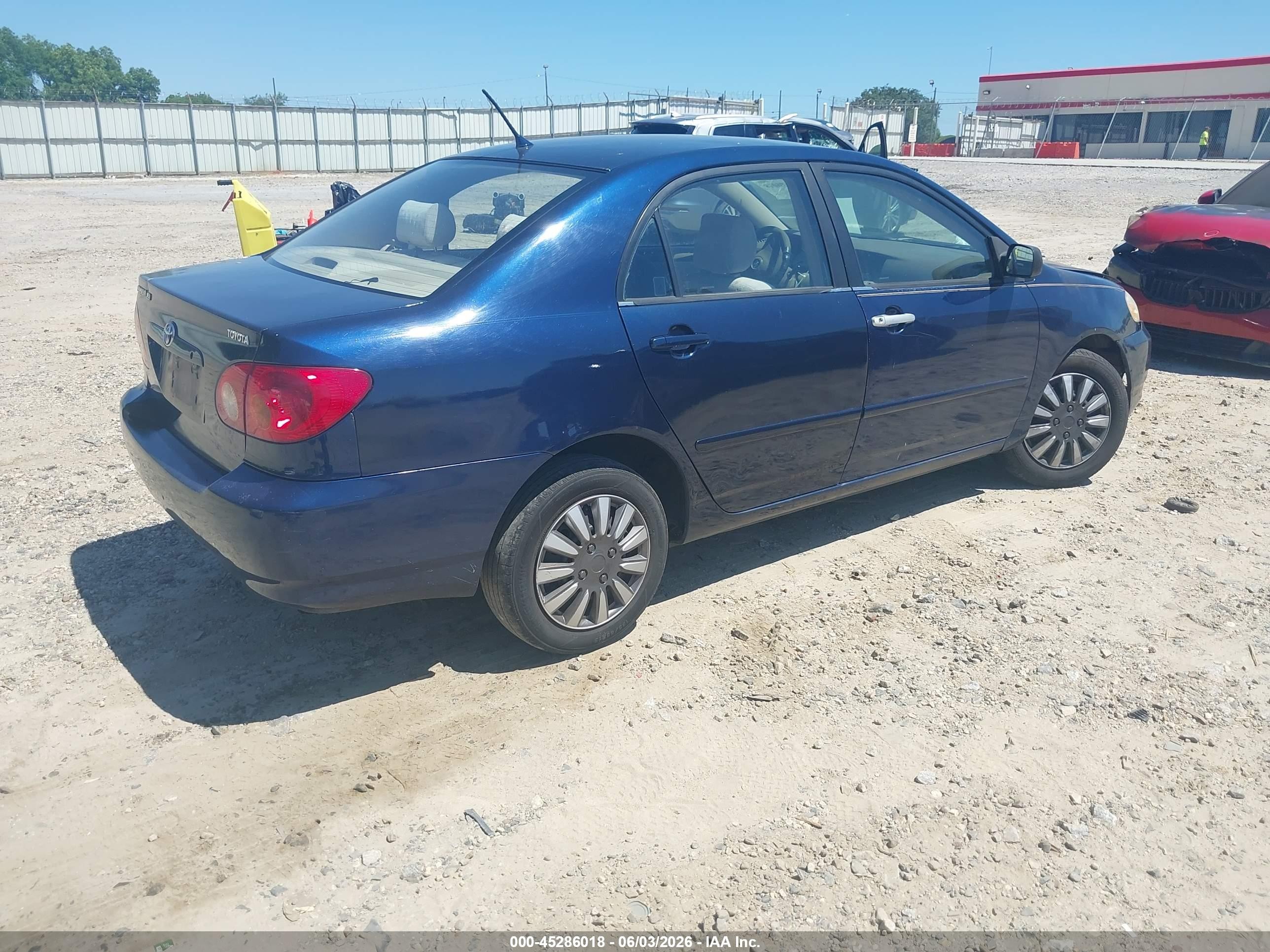 2003 Toyota Corolla Le Blue vin: JTDBR32E630020802