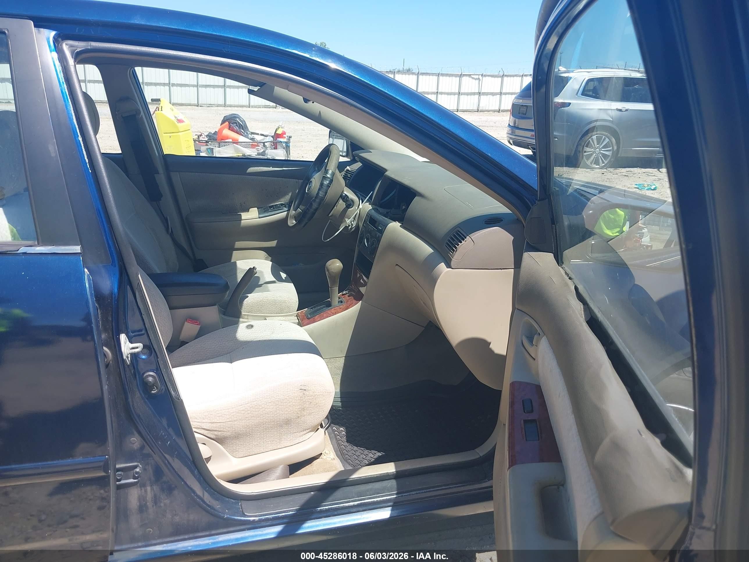 2003 Toyota Corolla Le Blue vin: JTDBR32E630020802