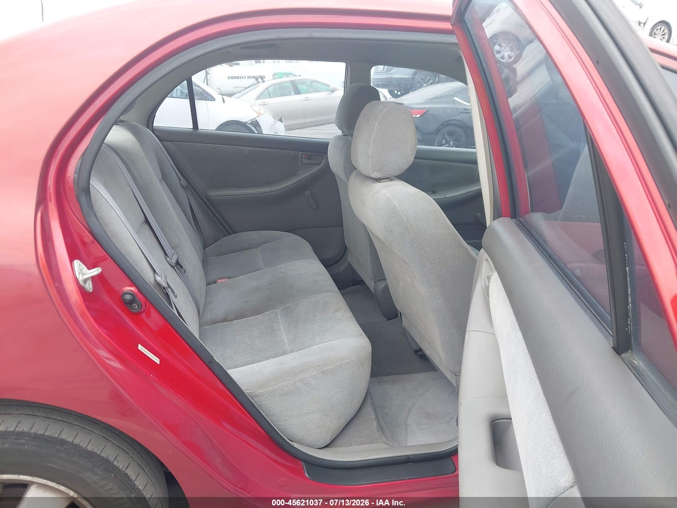2003 Toyota Corolla Ce Red vin: JTDBR32E630047725