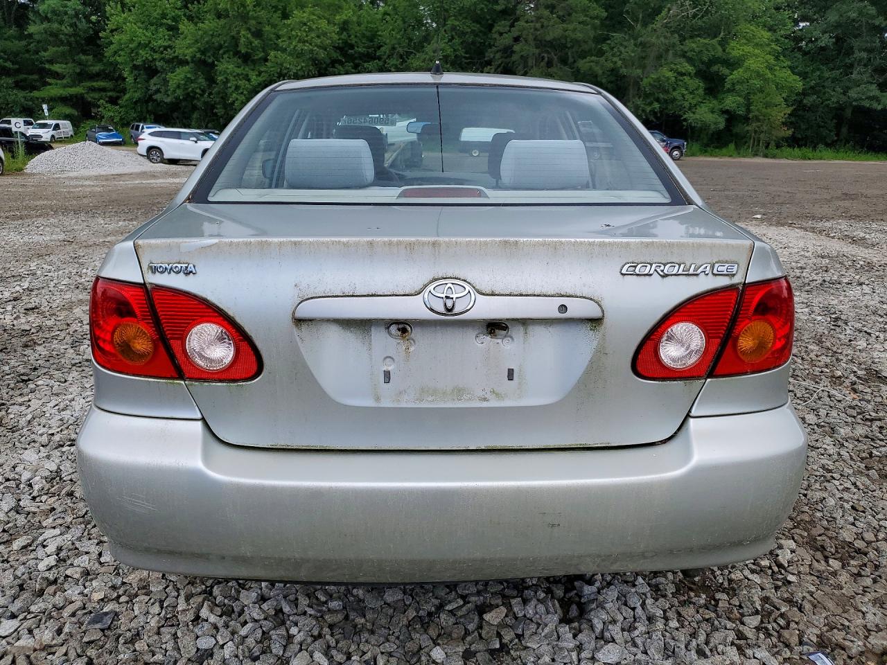 2003 Toyota Corolla Ce Gray vin: JTDBR32E630048342