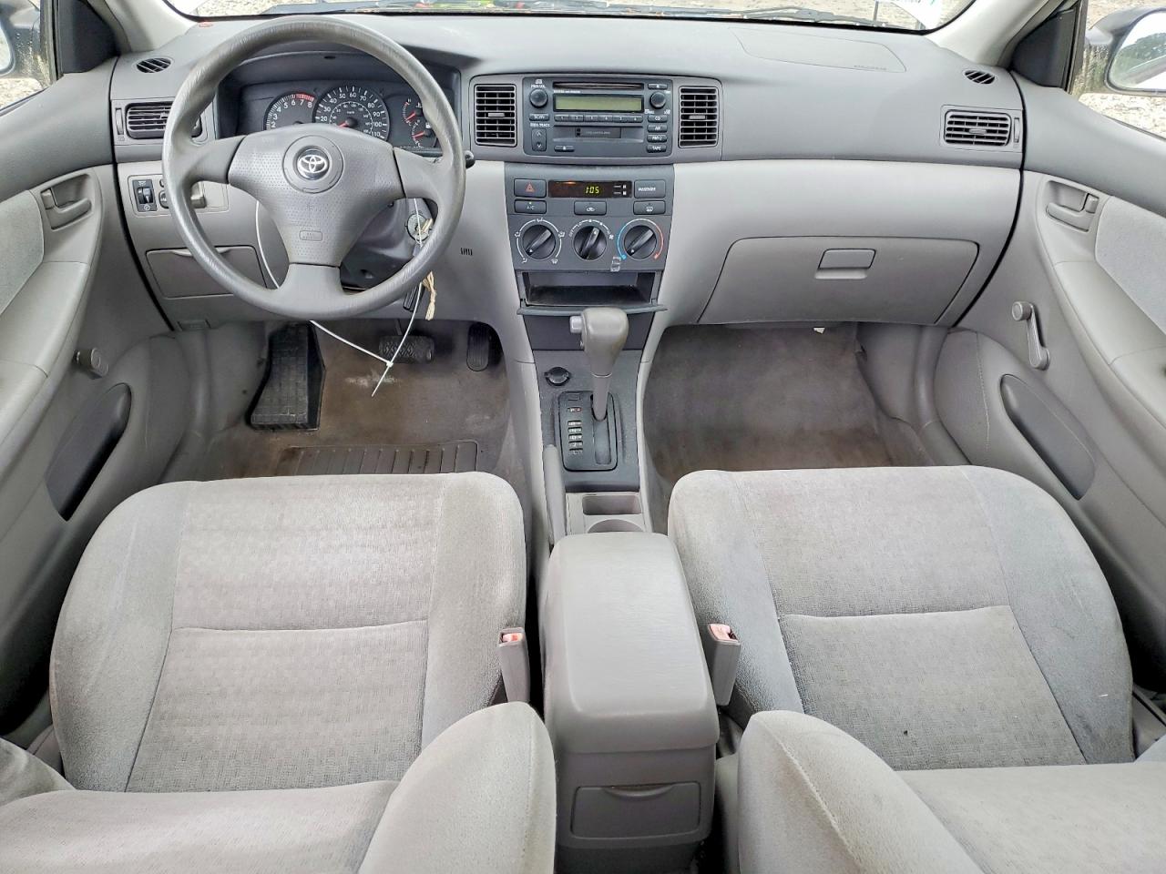 2003 Toyota Corolla Ce Gray vin: JTDBR32E630048342