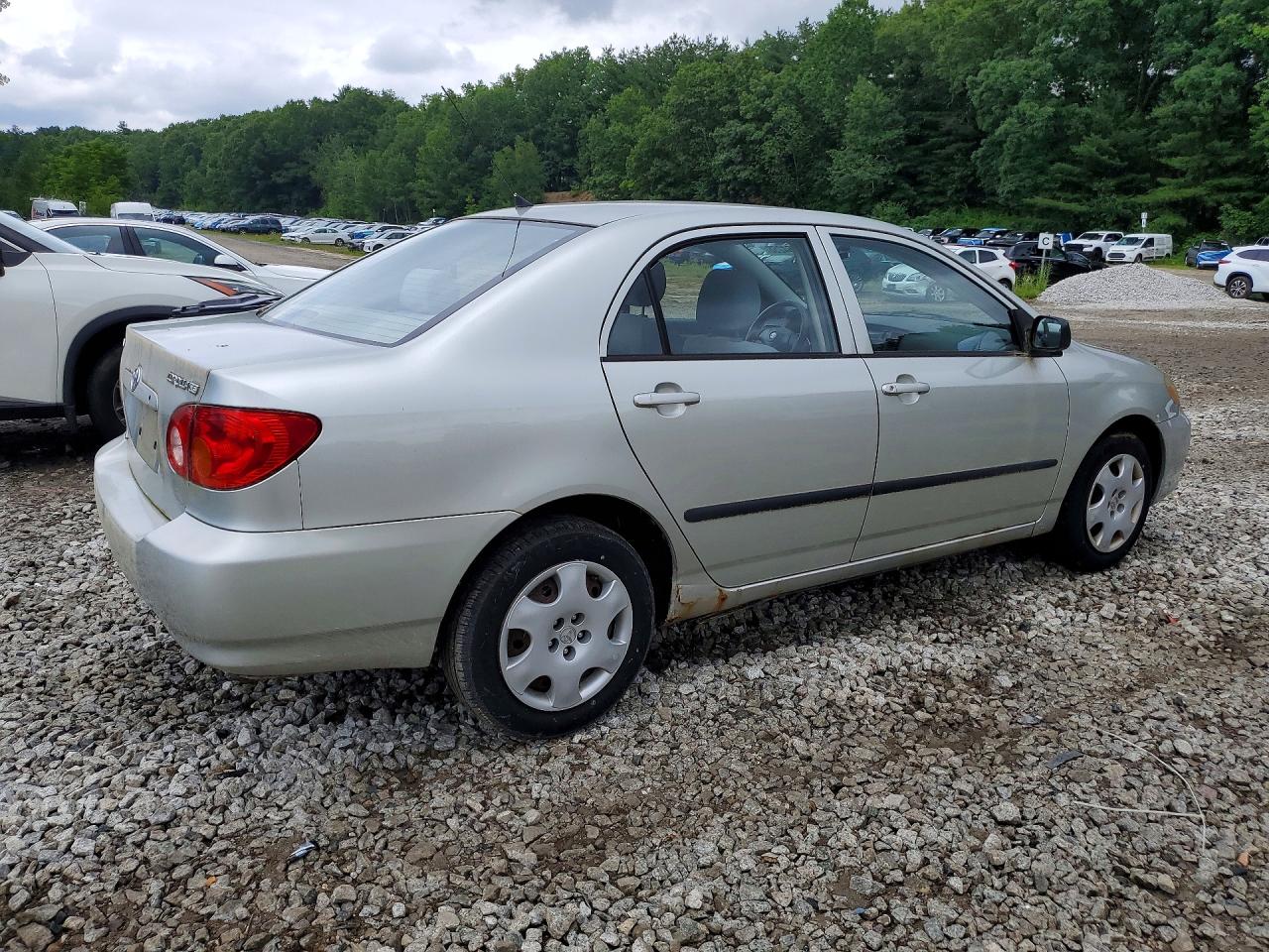 2003 Toyota Corolla Ce Gray vin: JTDBR32E630048342