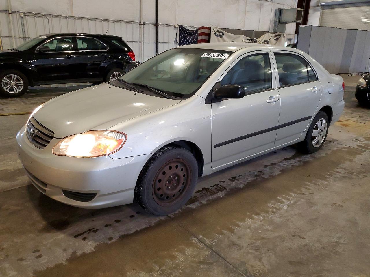 2004 Toyota Corolla Silver vin: JTDBR32E642036326