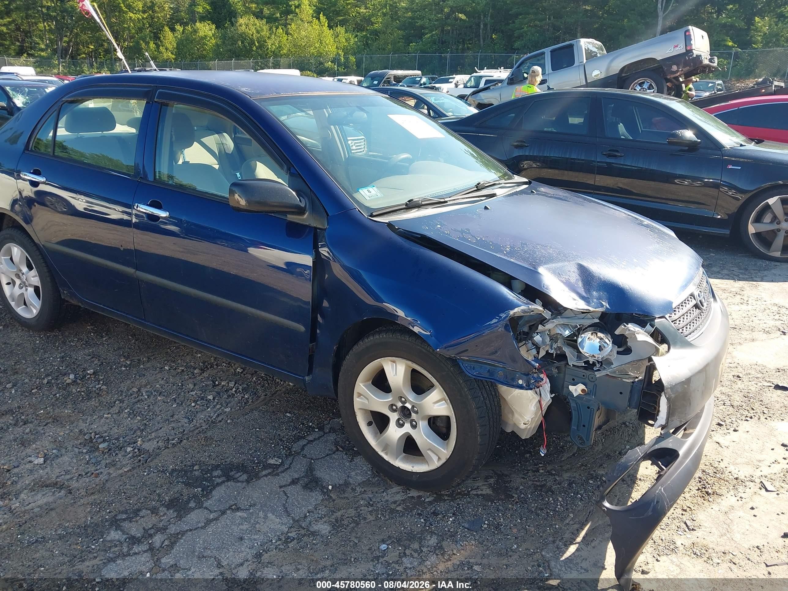2005 Toyota Corolla Ce Blue vin: JTDBR32E650057304