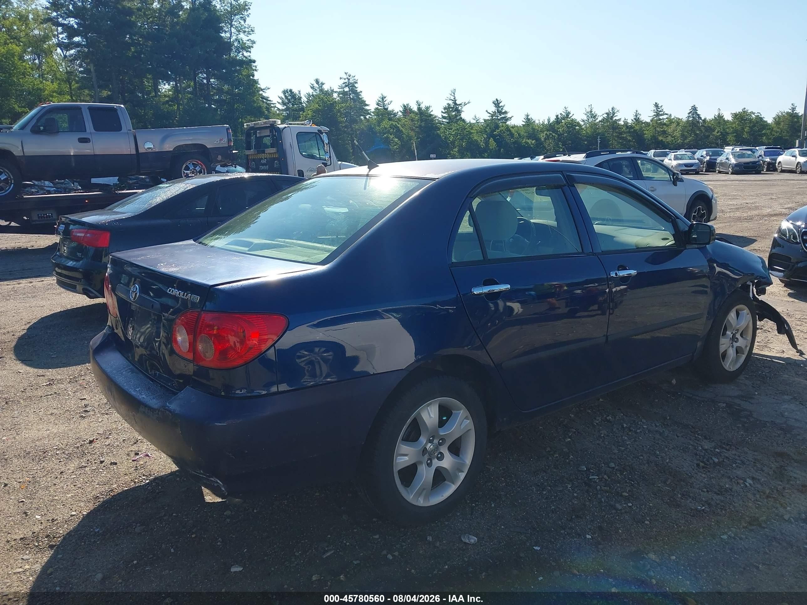 2005 Toyota Corolla Ce Blue vin: JTDBR32E650057304