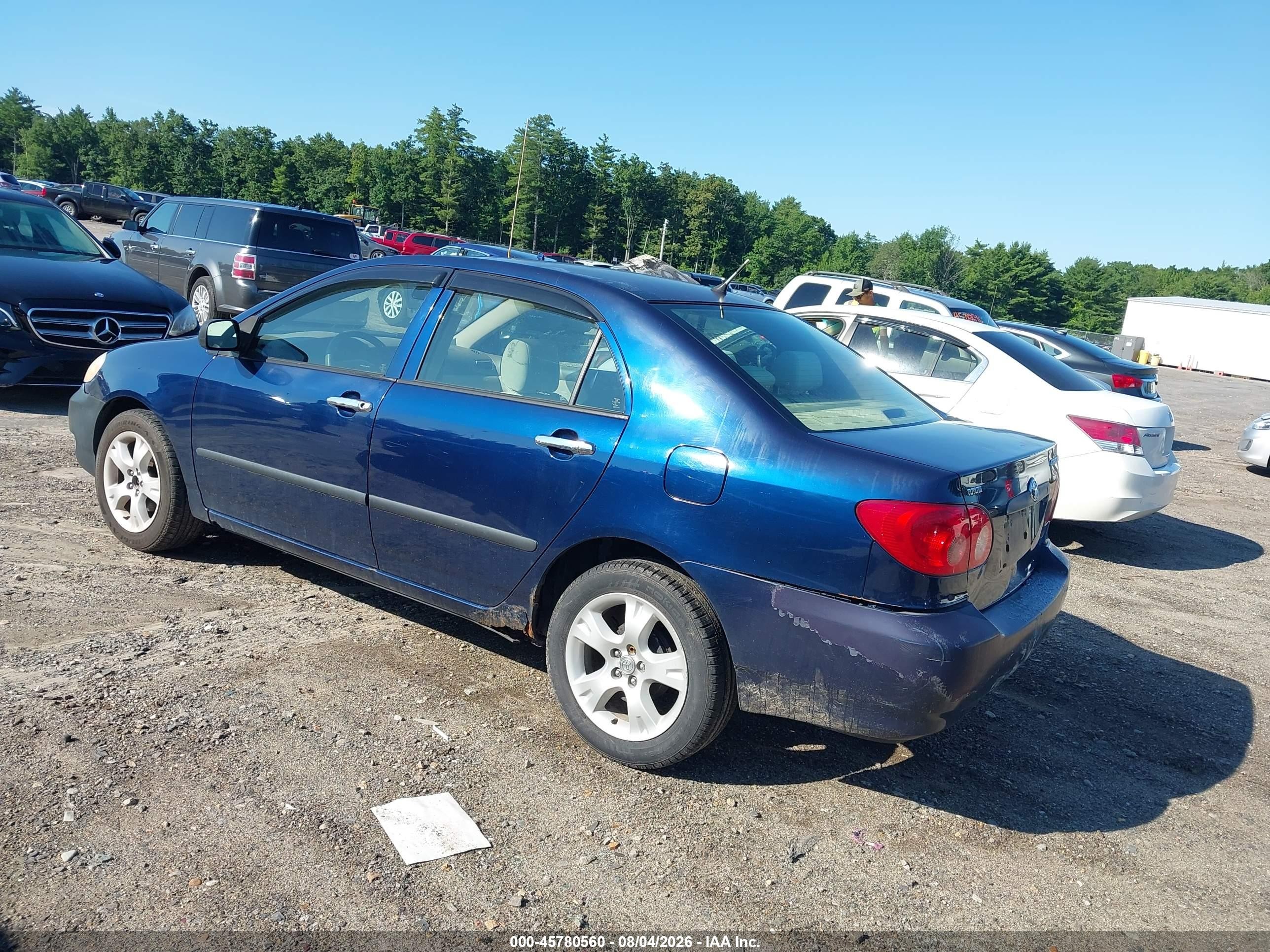 2005 Toyota Corolla Ce Blue vin: JTDBR32E650057304
