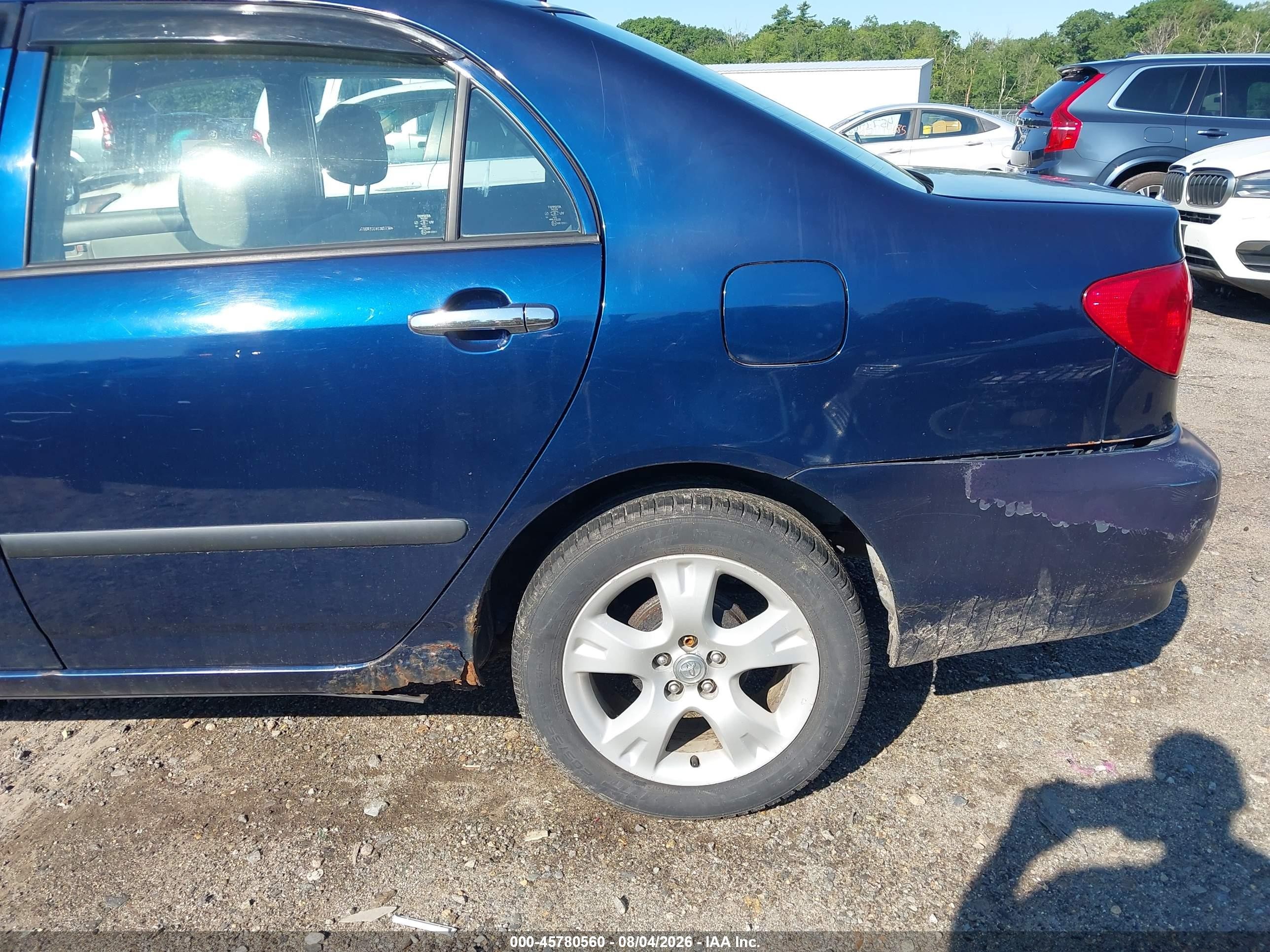 2005 Toyota Corolla Ce Blue vin: JTDBR32E650057304