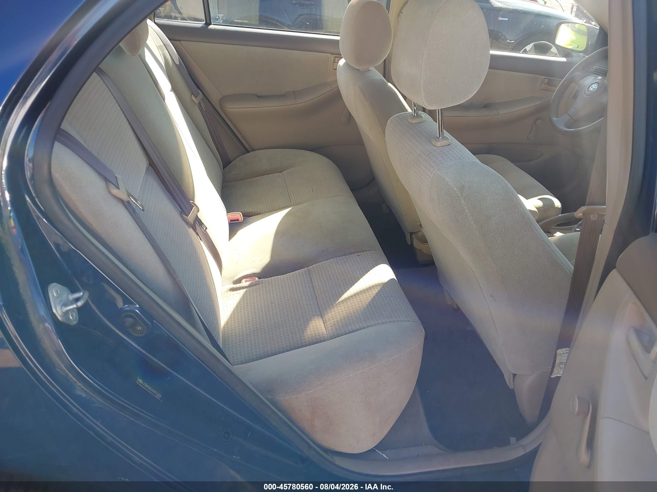 2005 Toyota Corolla Ce Blue vin: JTDBR32E650057304