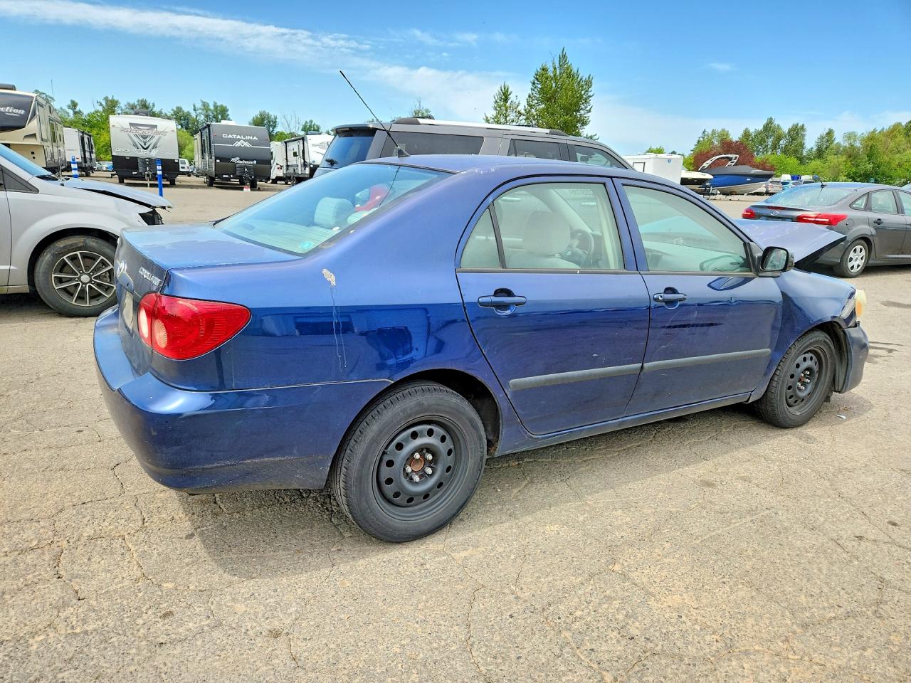 2005 Toyota Corolla Ce Blue vin: JTDBR32E652059705